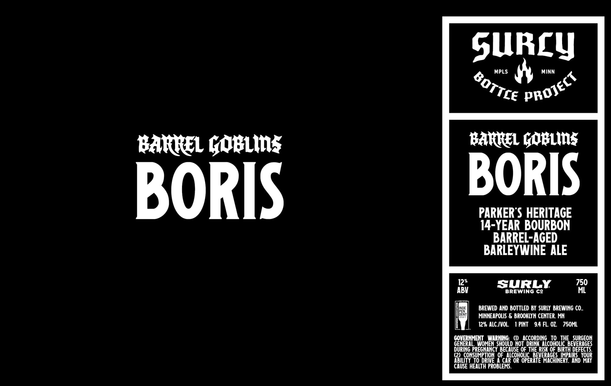 Barrel Goblins Boris by Surly Brewing Co. - beer label