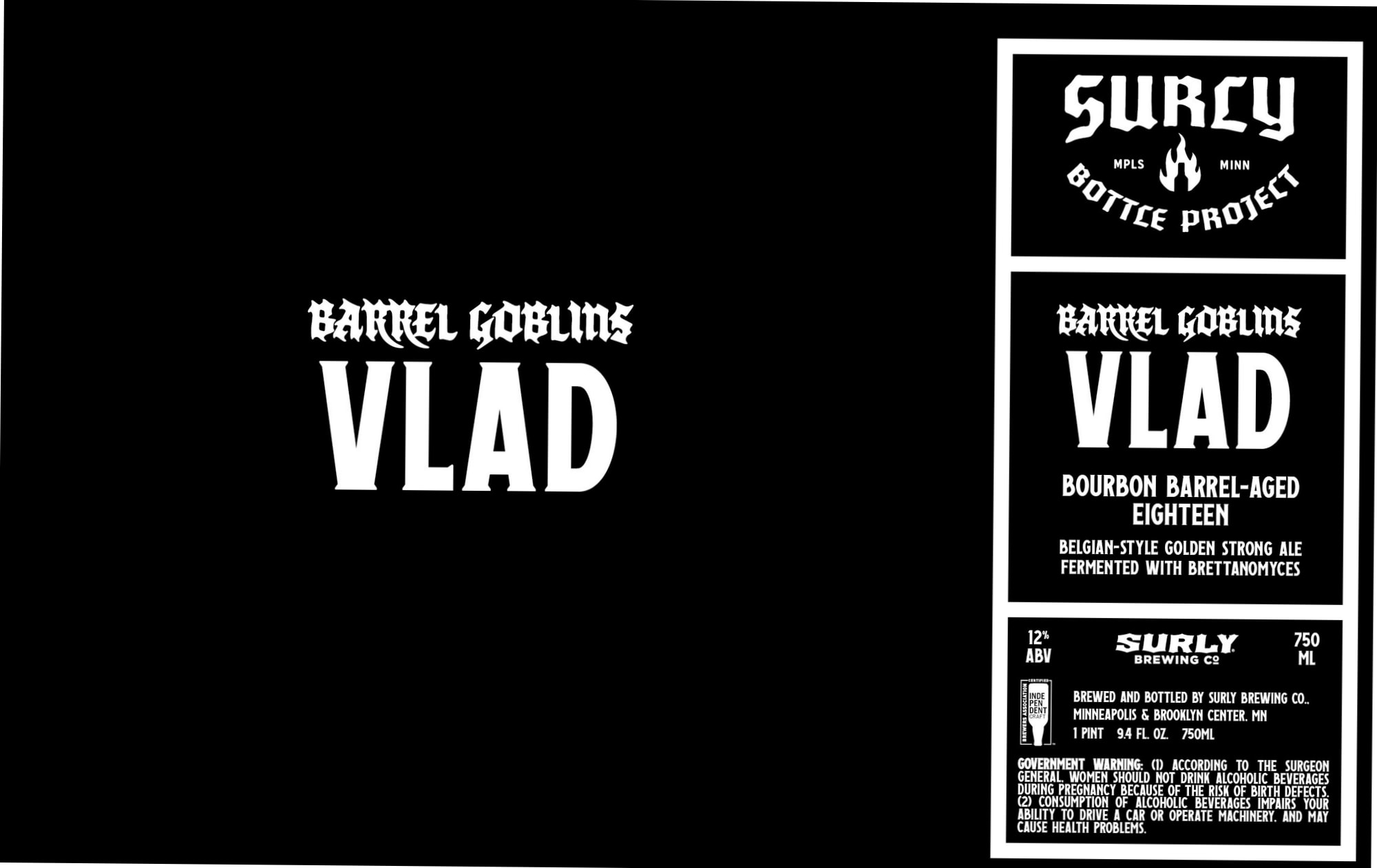 Barrel Goblins Vlad by Surly Brewing Co. - beer label