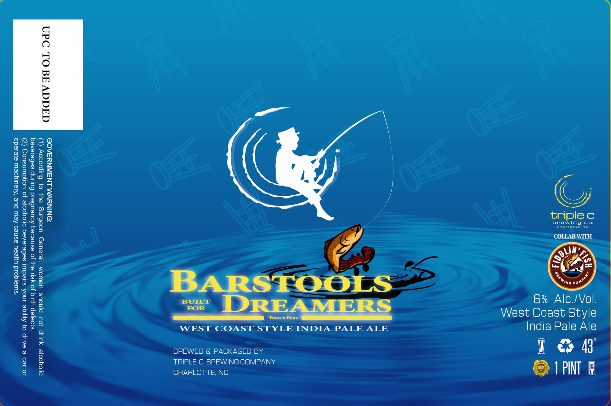 Barstools & Dreamers by Triple C Brewing Company - beer label