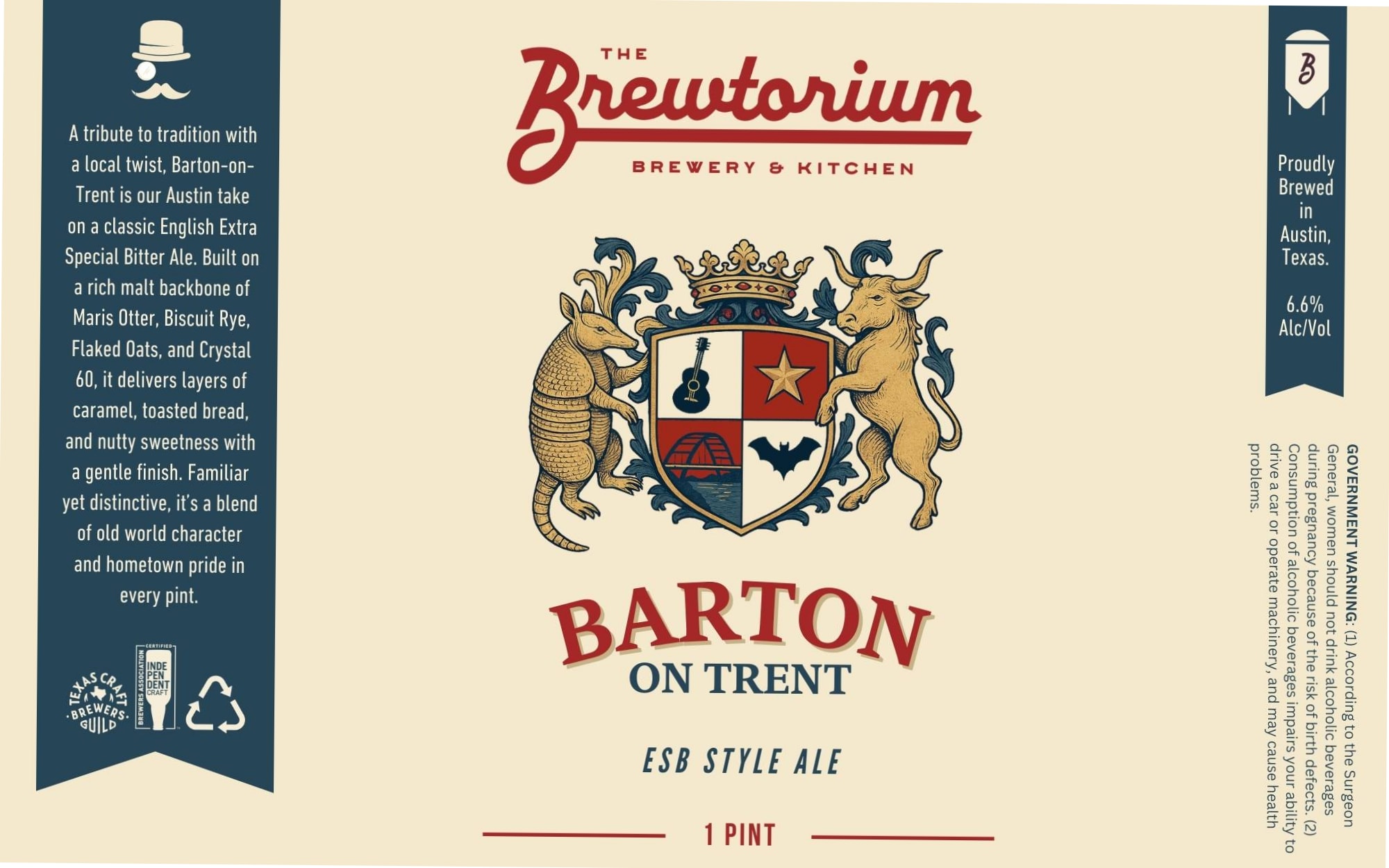 Barton on Trent by The Brewtorium Brewery & Kitchen - beer label