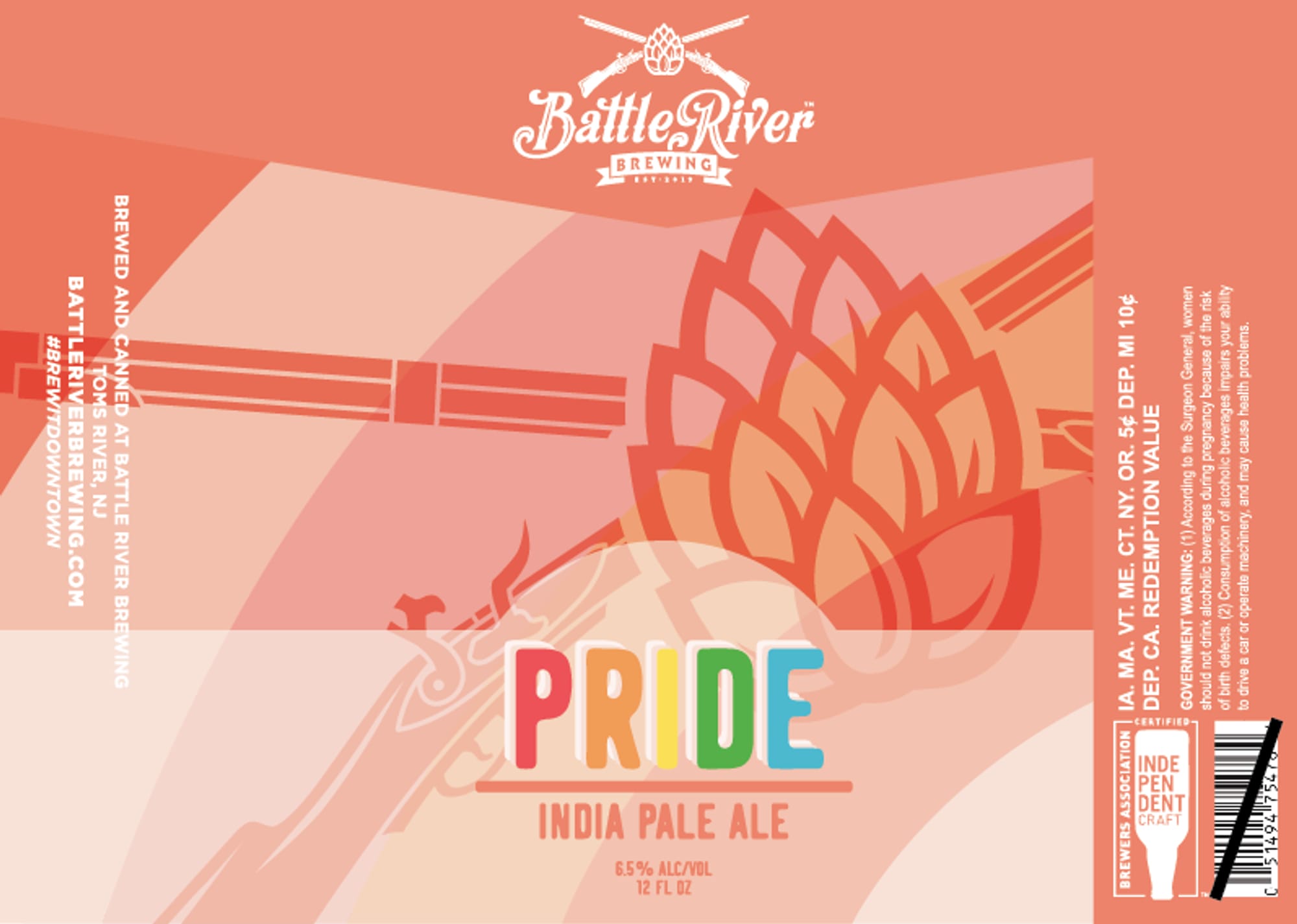 Pride India Pale Ale by Battle River Brewing - beer label