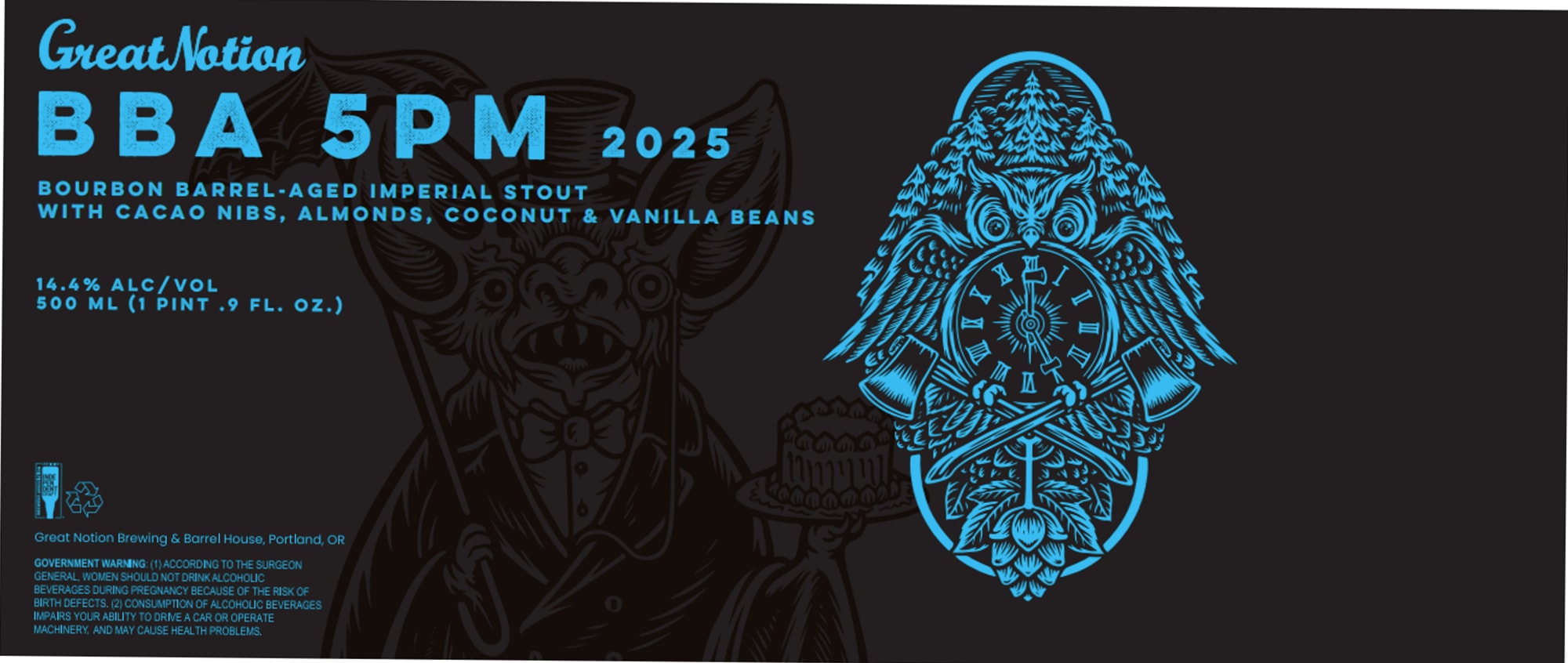 BBA 5PM 2023 by Great Notion Brewing & Barrel House - beer label