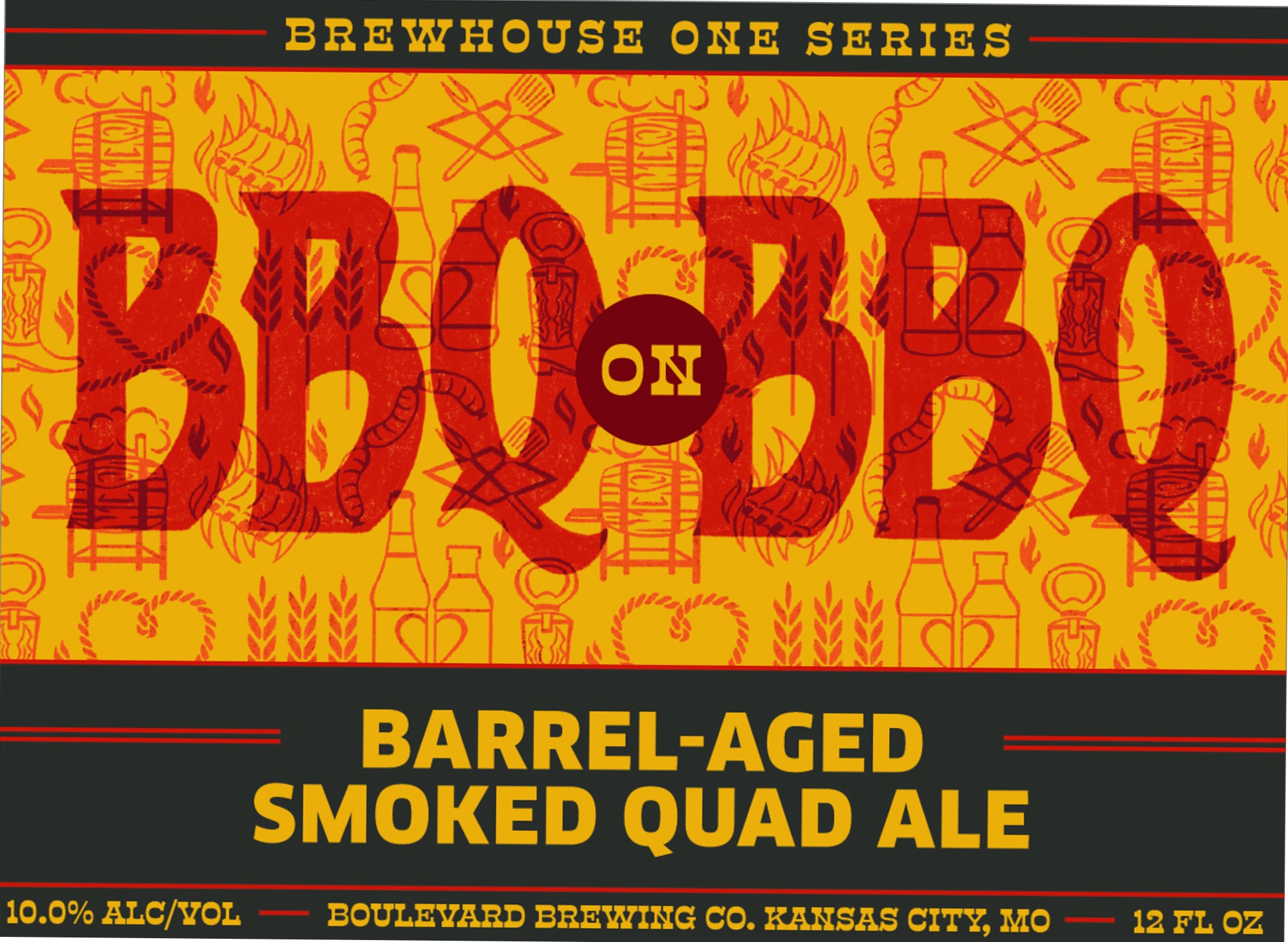 BBCQ by Boulevard Brewing Co. - beer label