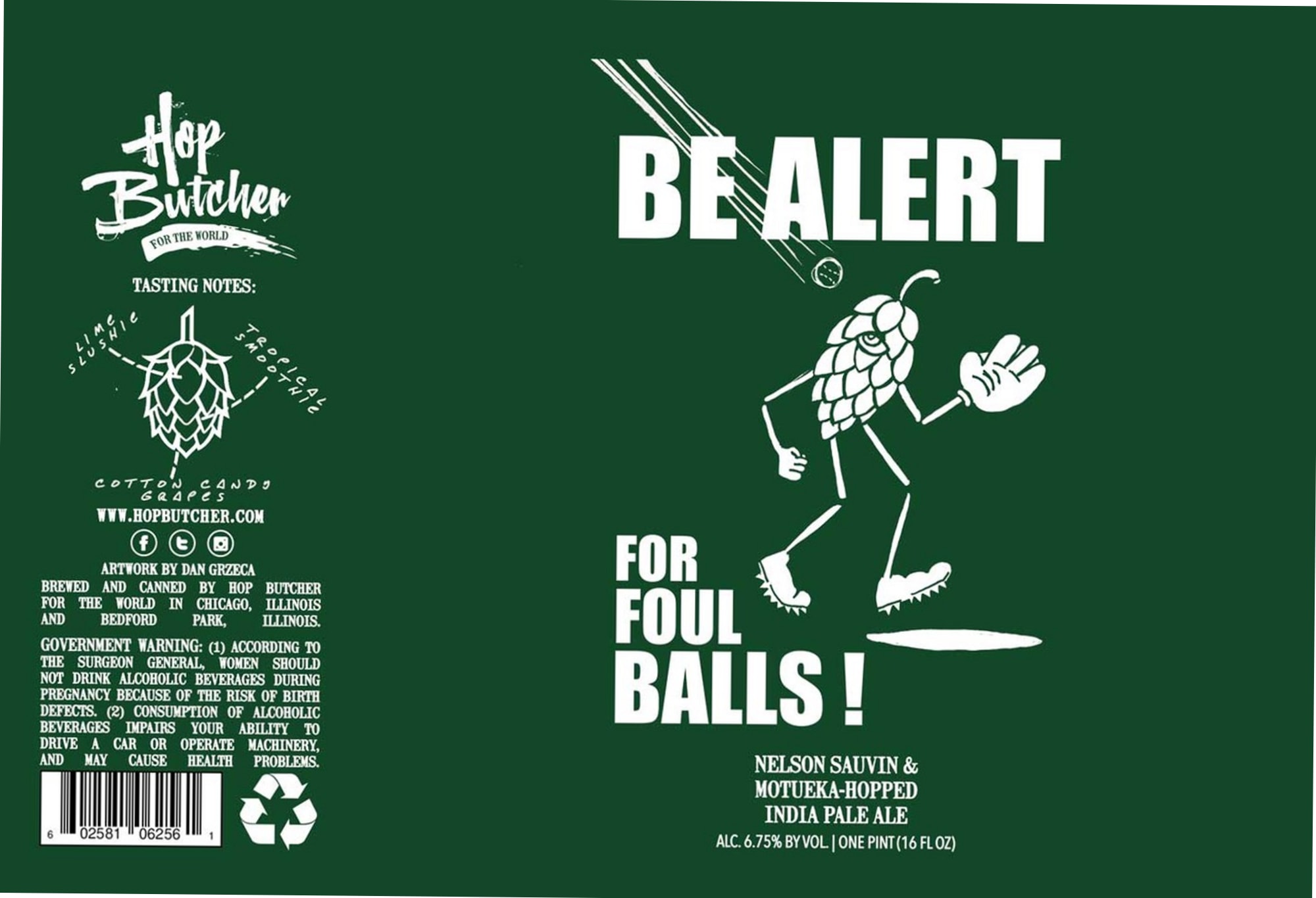 Be Alert by Hop Butcher For The World - beer label
