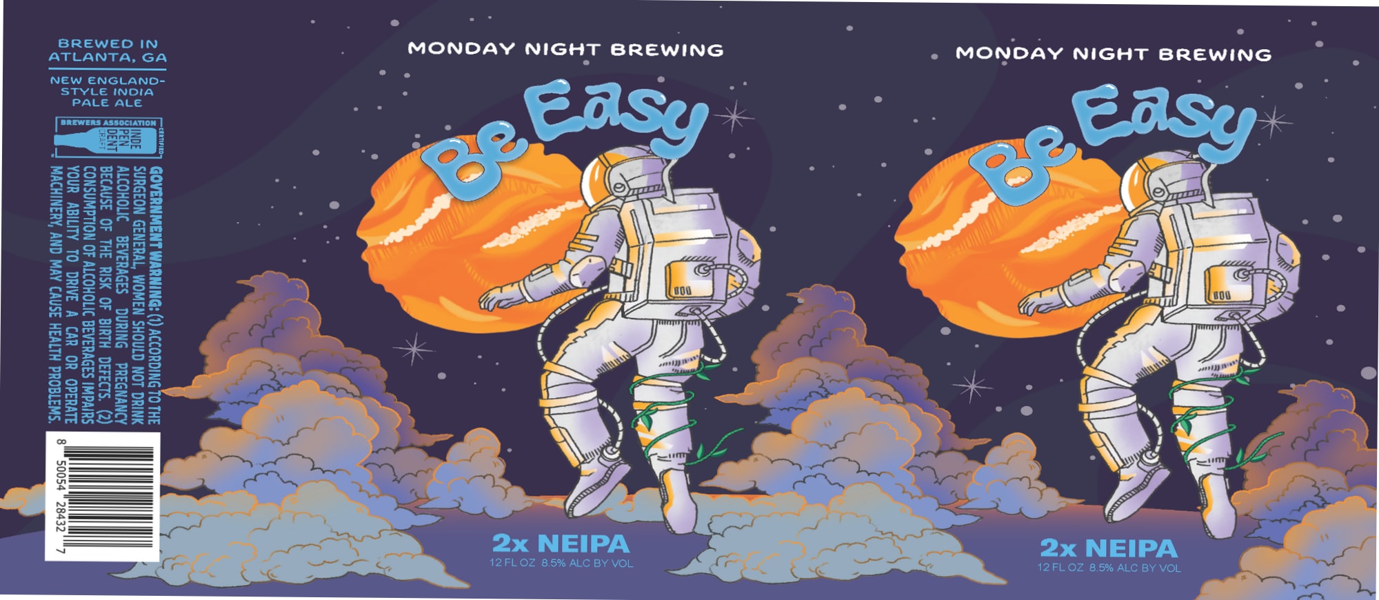 Be Easy by Monday Night Brewing - beer label