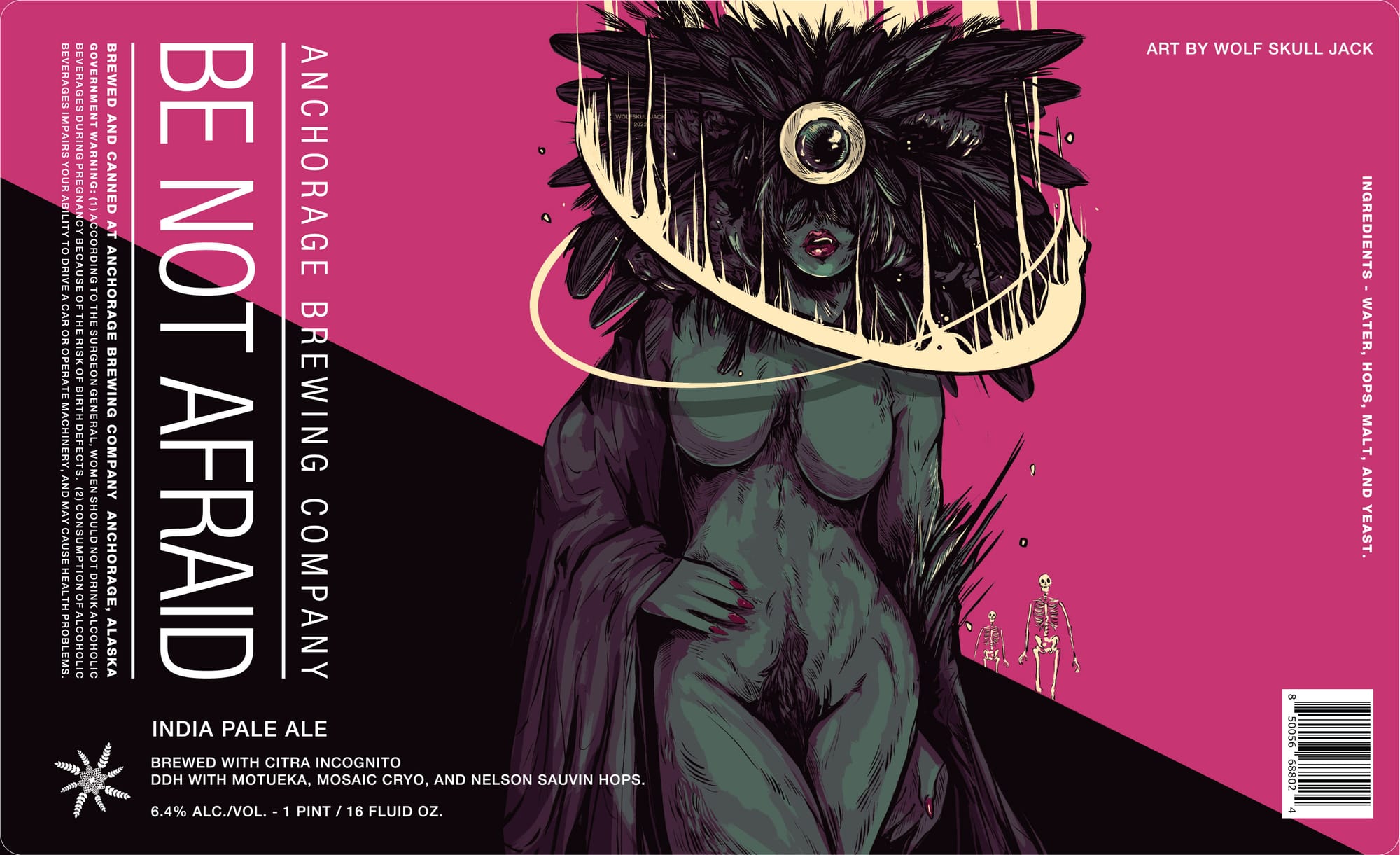 Be Not Afraid by Anchorage Brewing Company - beer label