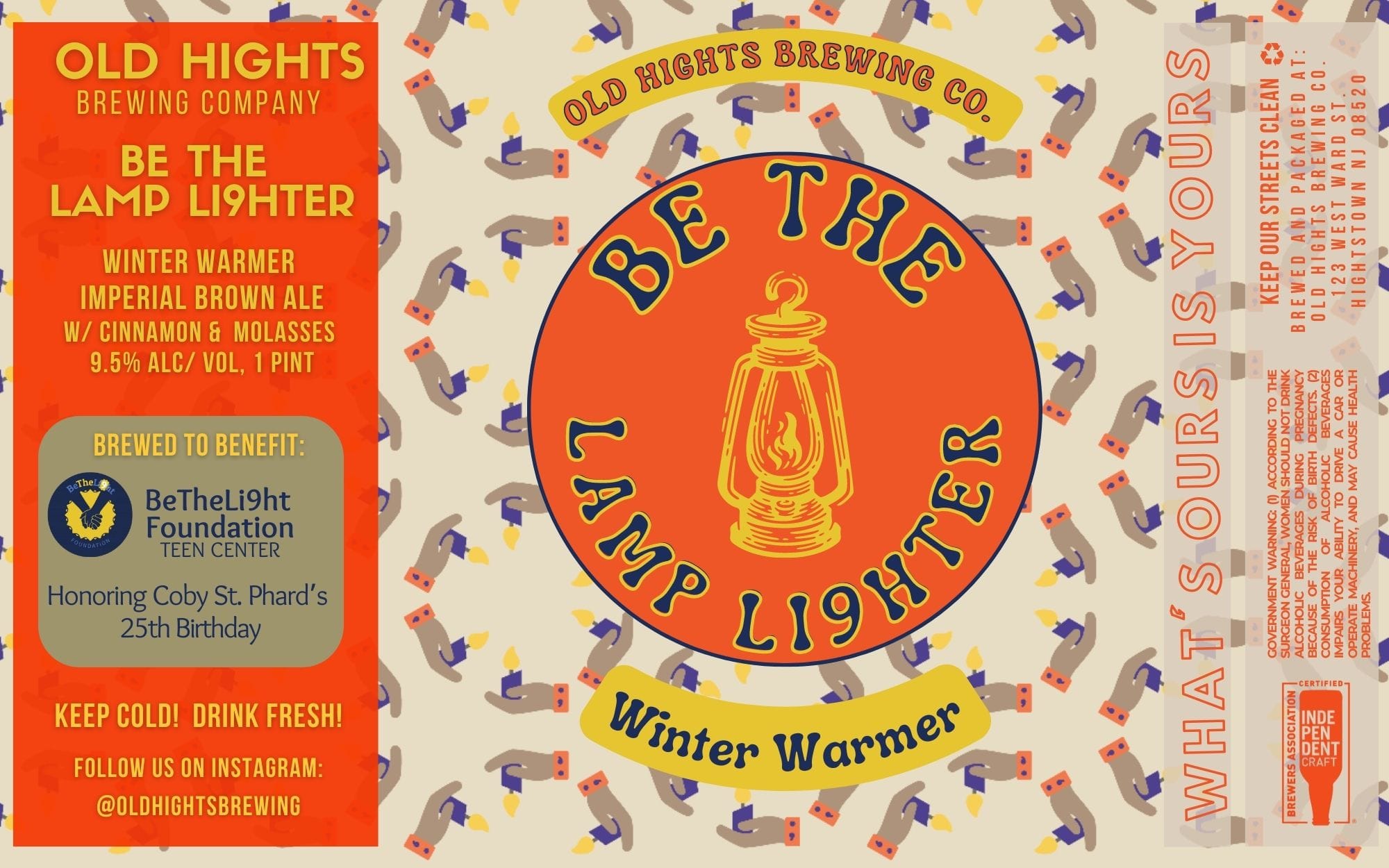 Be The Lamp Lighter by Old Hights Brewing Co. - beer label