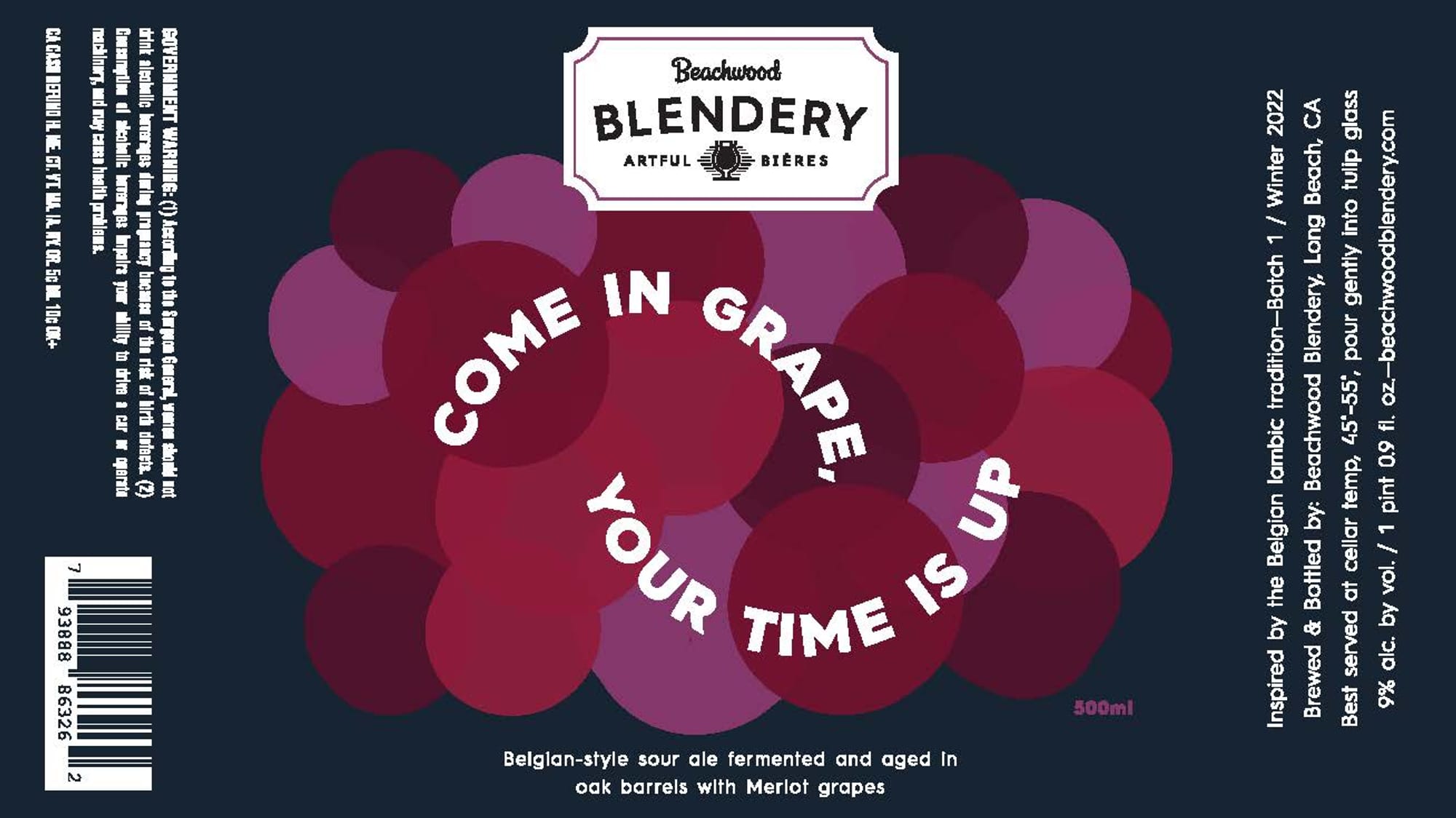 Come in Grape by Beachwood Blendery - beer label