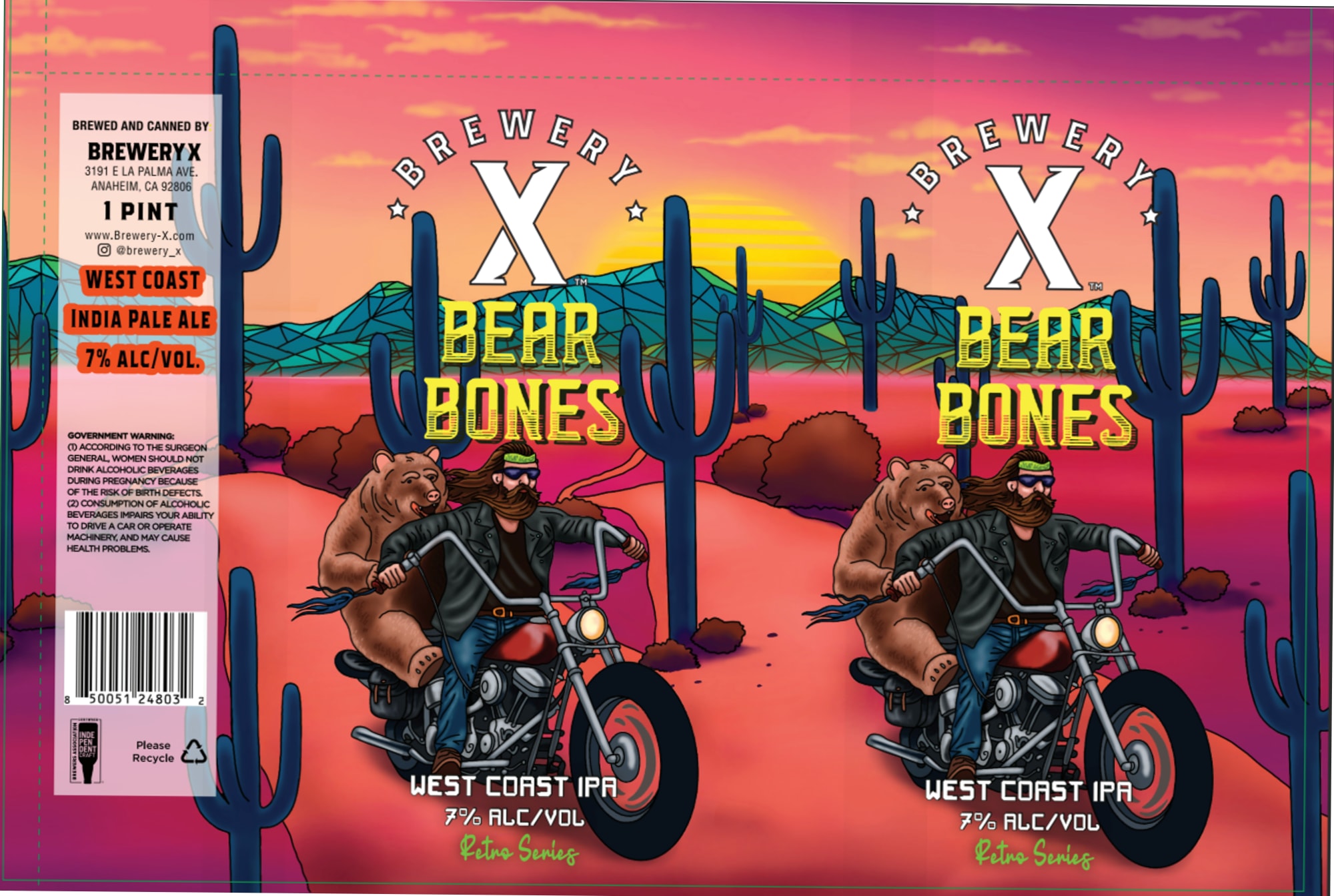 Bear Bones by Brewery X - beer label