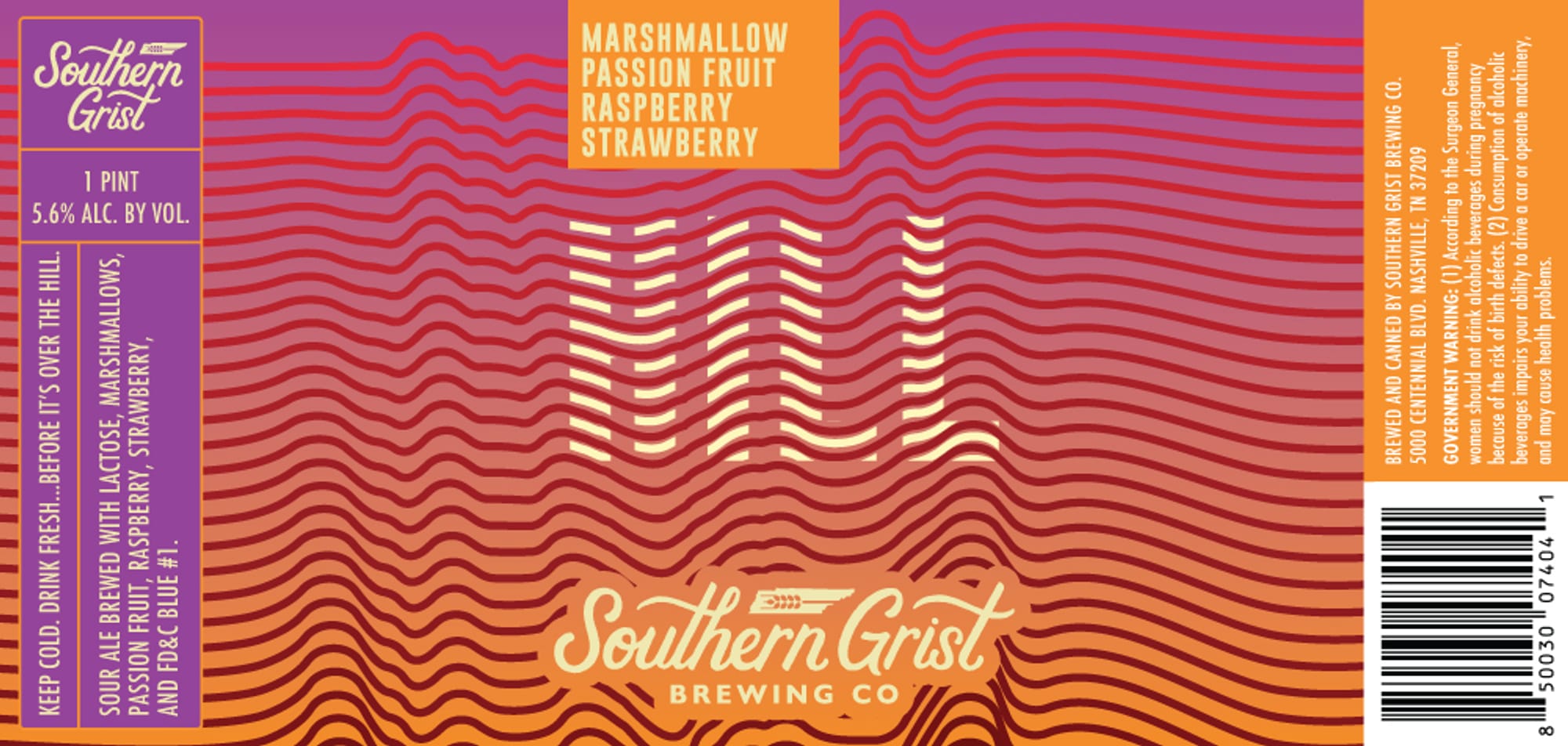 Before It’s Over the Hill by Southern Grist Brewing Co. - beer label