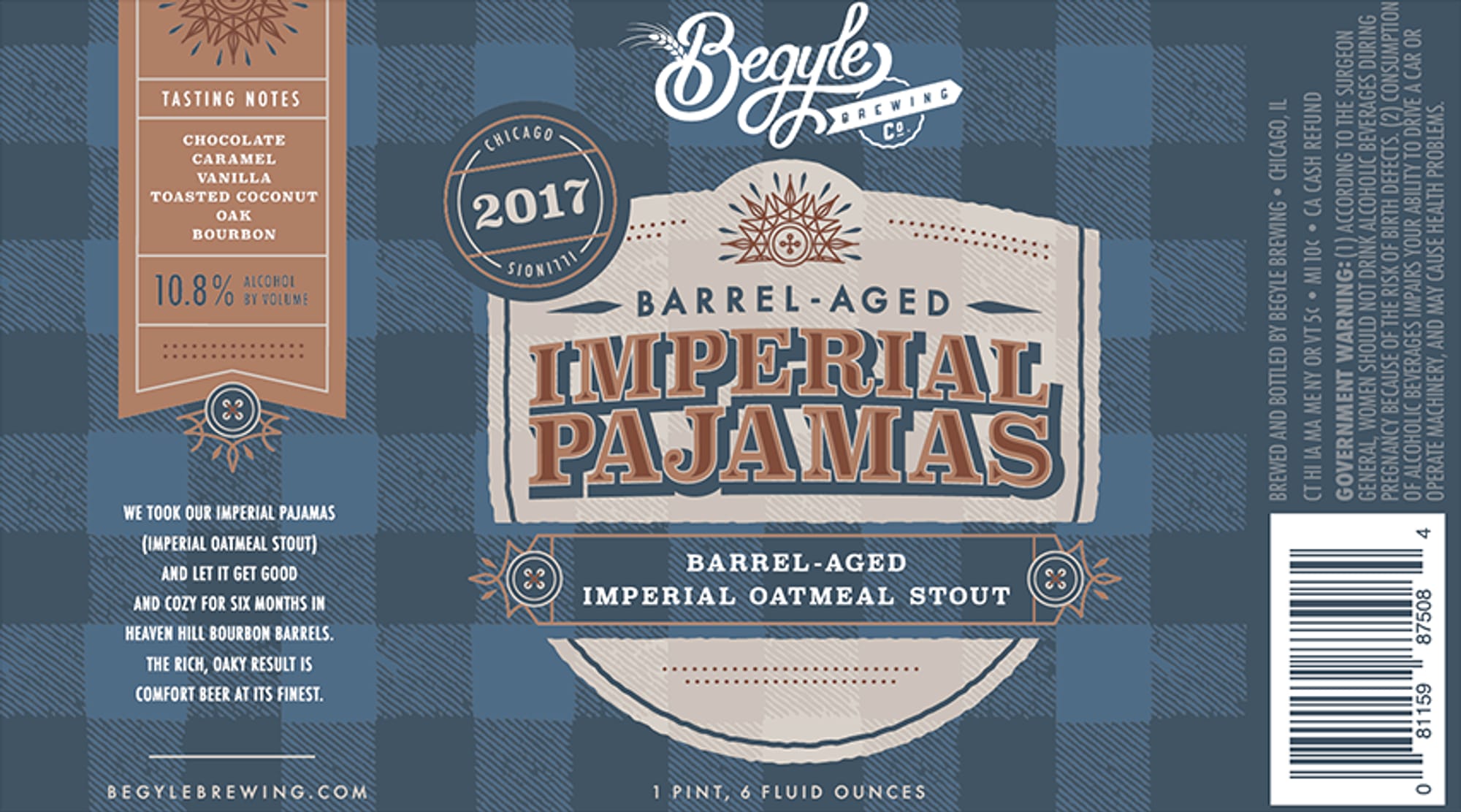 Imperial Pajamas by Begyle Brewing - beer label