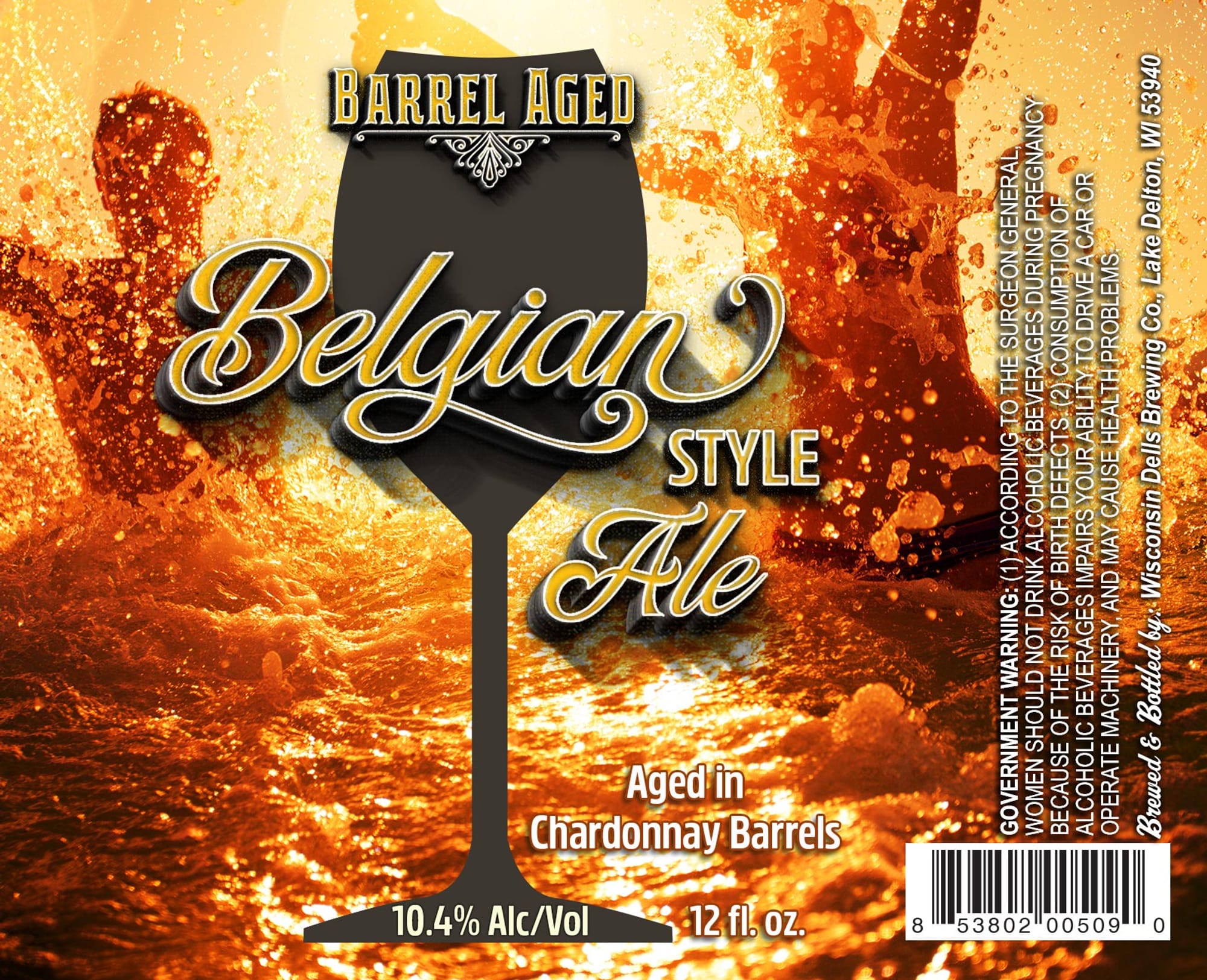 Belgian Style Ale by Lakefront Brewery - beer label