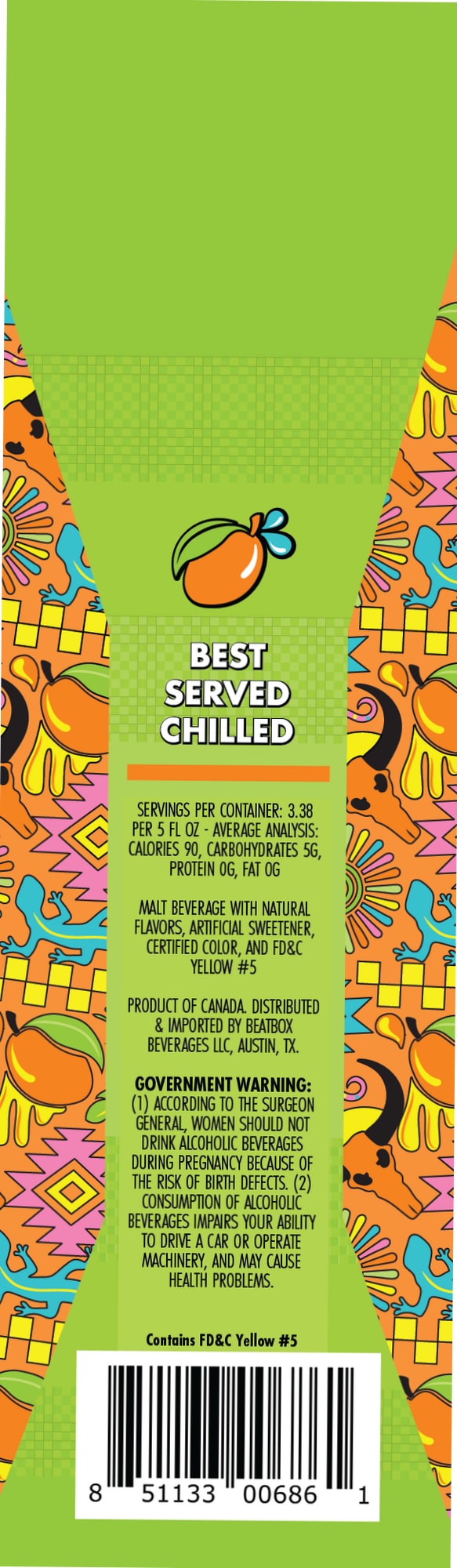 Best Chilled by Beatbox - beer label