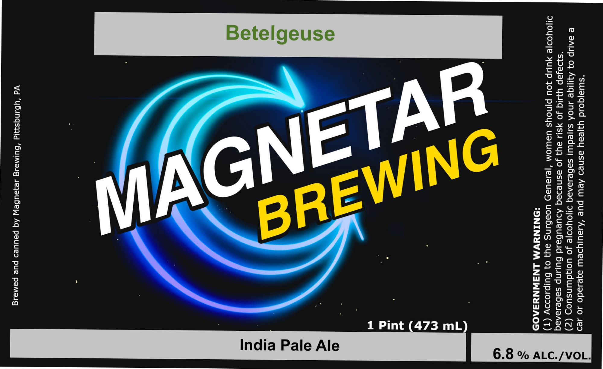 Betelgeuse by Magnetar Brewing - beer label