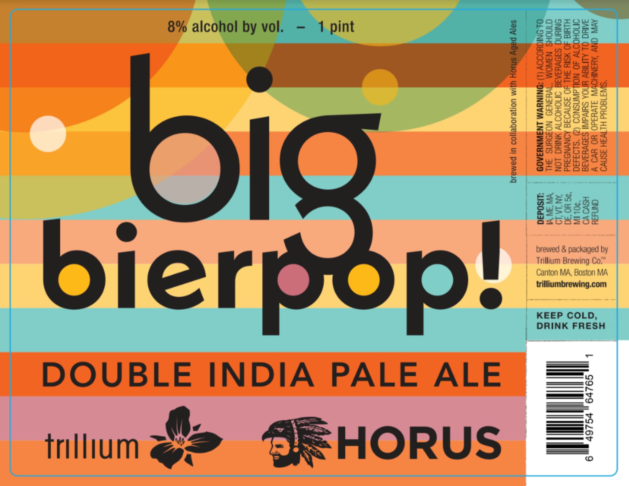 Big Bierpop! by Trillium Brewing Co. - beer label