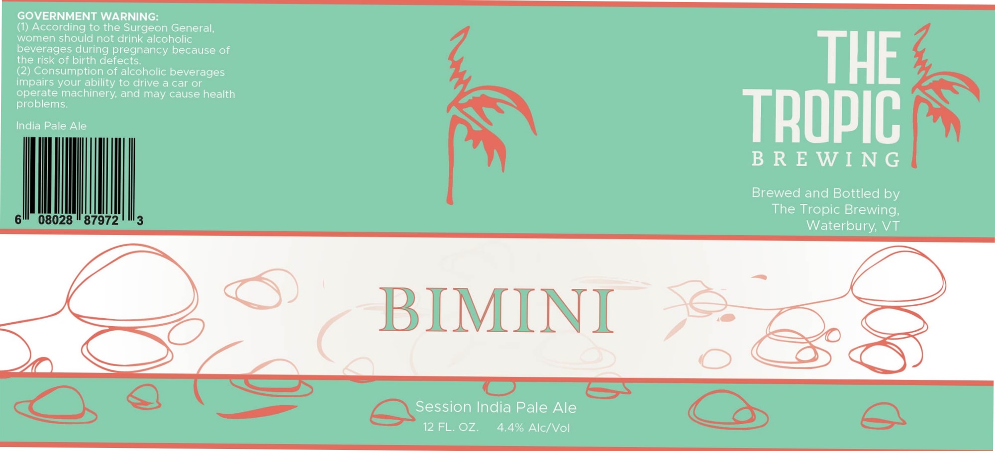 Bimini by The Tropic Brewing - beer label