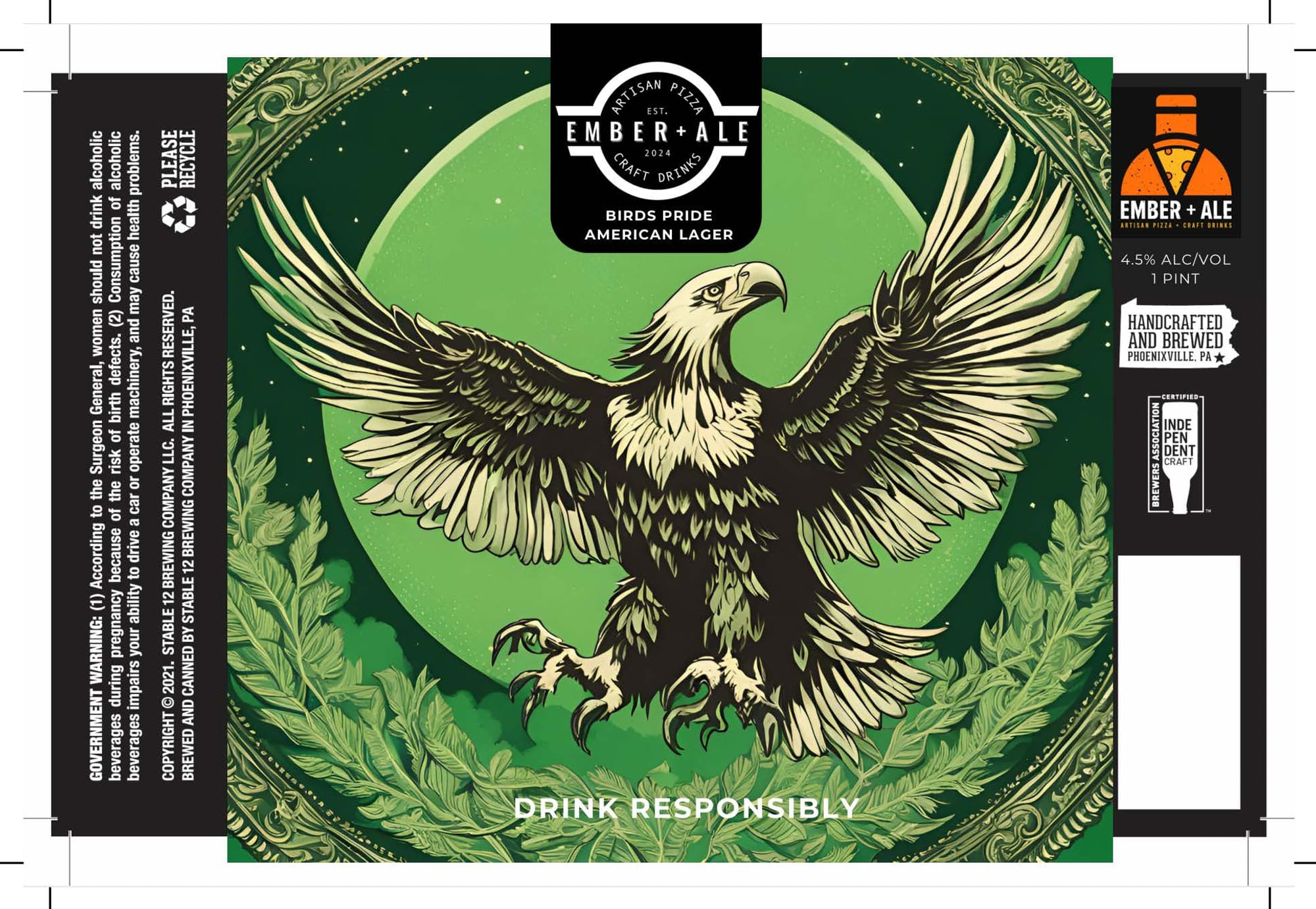 Birds Pride by Ember + Ale - beer label