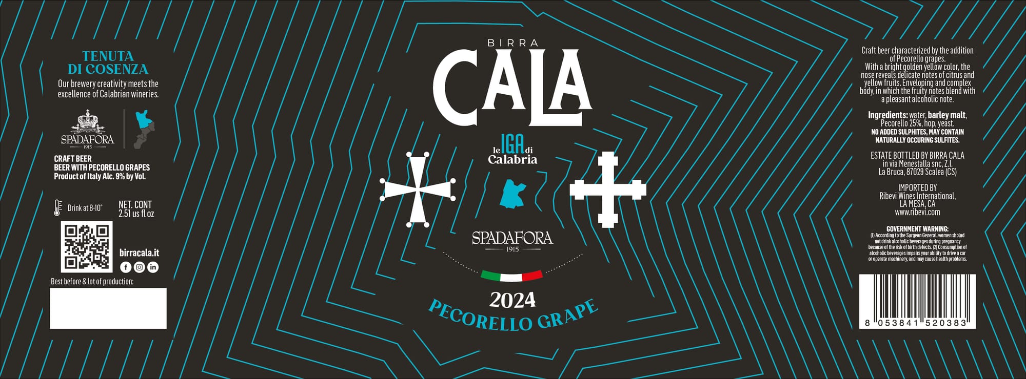 Birra Cala by Tenuta di Cosenza - beer label