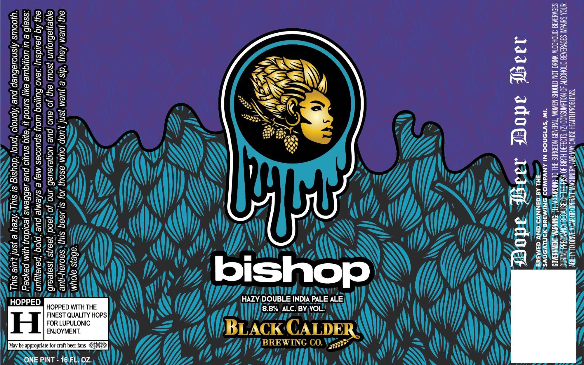 Bishop by Black Calder Brewing Co. - beer label