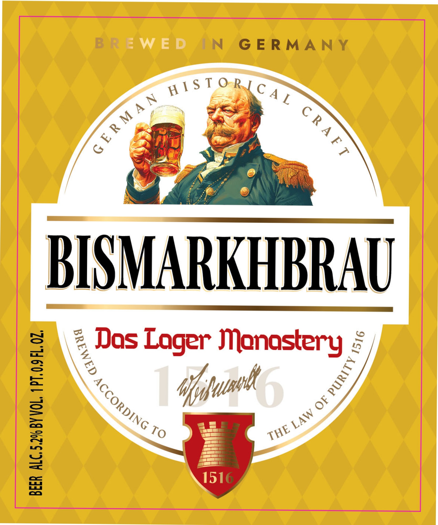 Bismarkhbrau by Privatbrauerei Roth - beer label
