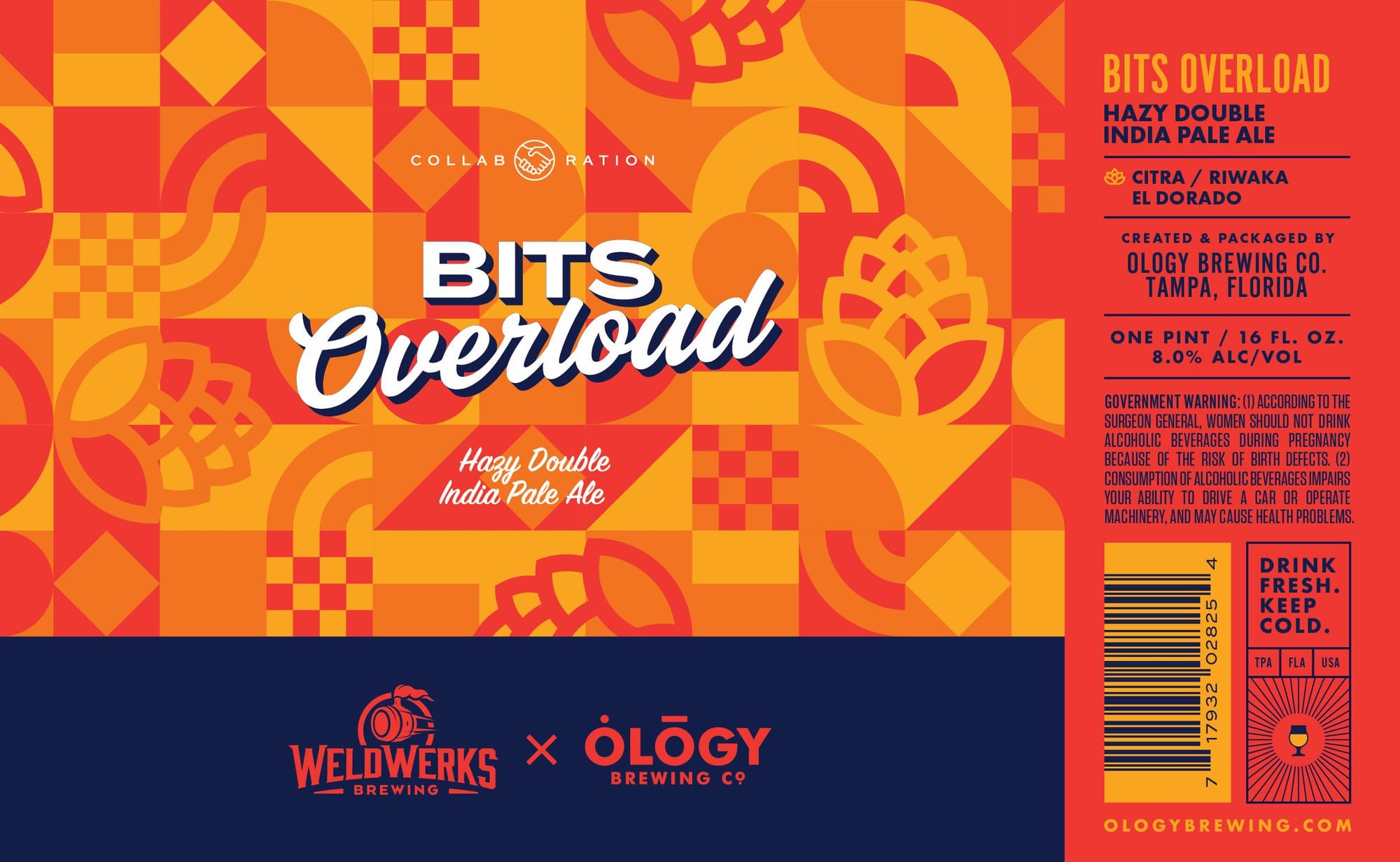 Bits Overload by ÓLÓGY Brewing Co. - beer label