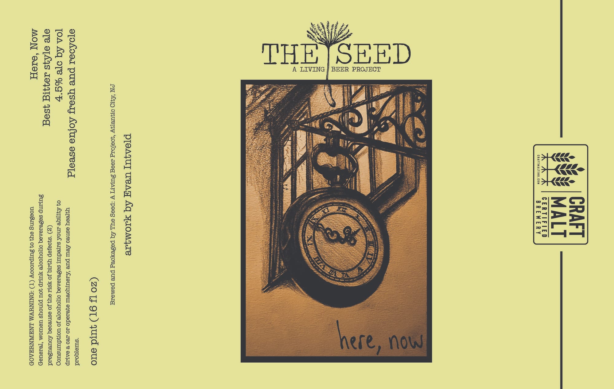 Bitter Saison by The Seed: A Living Beer Project - beer label