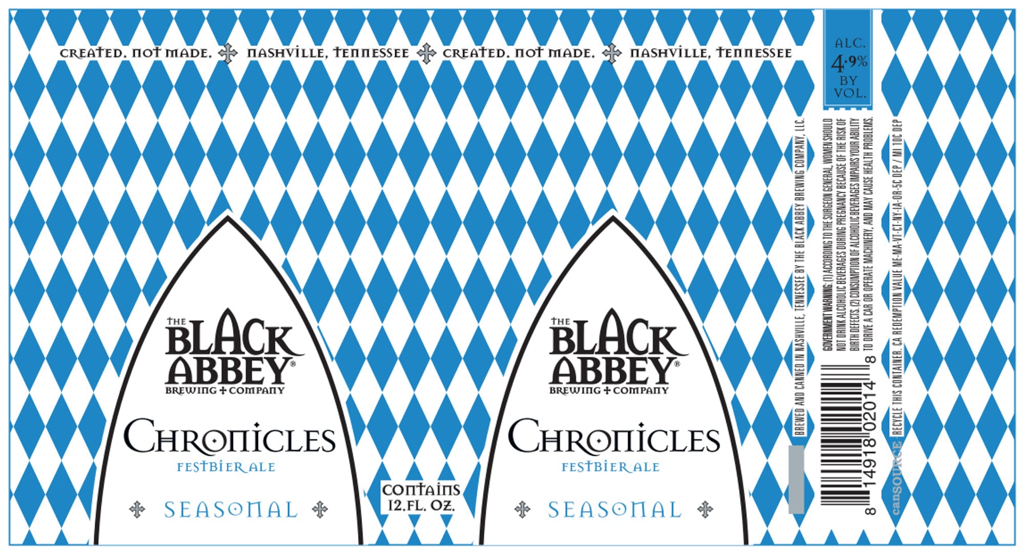 Chronicles by The Black Abbey Brewing Company - beer label