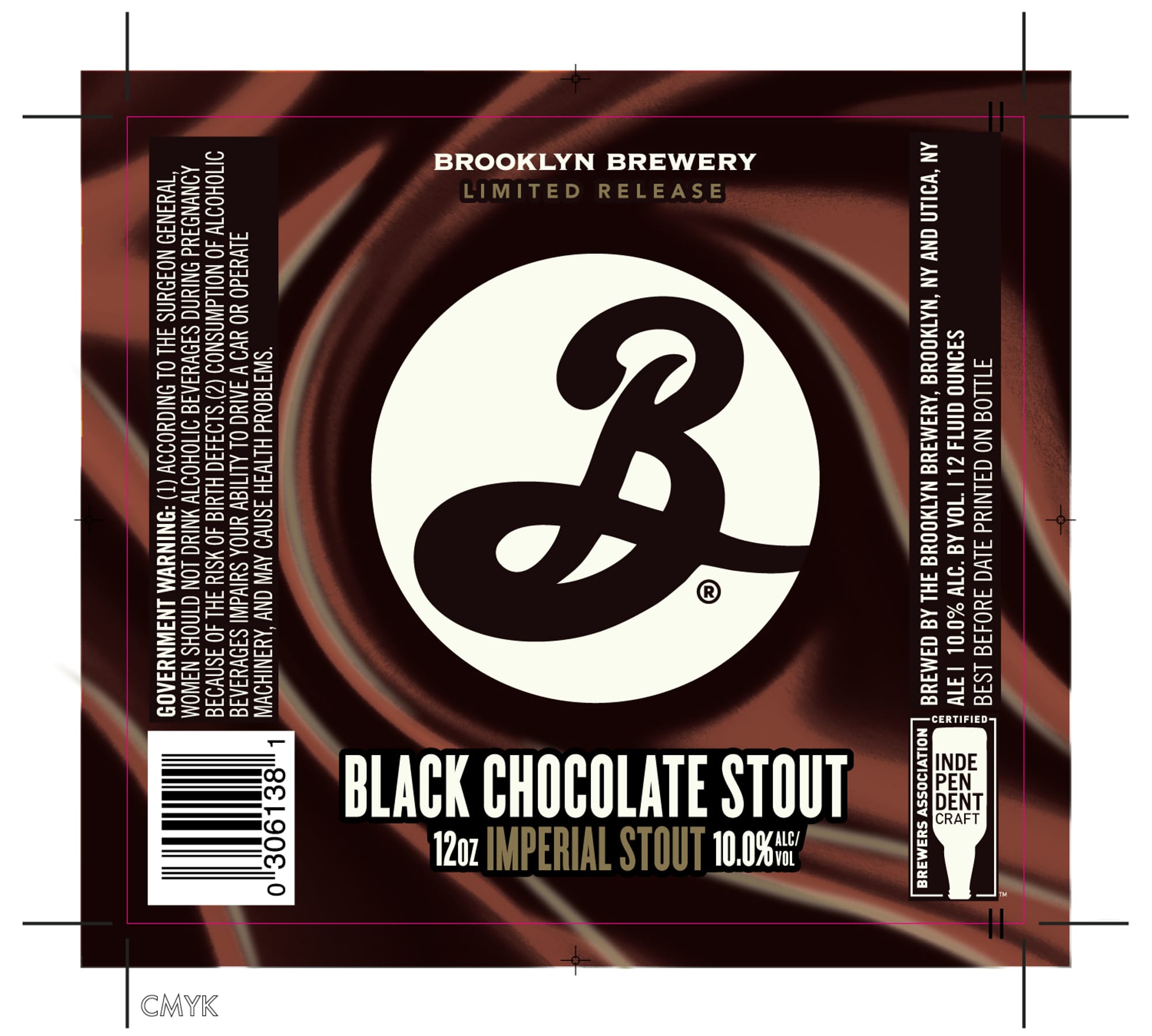 Black Chocolate Stout by Brooklyn Brewery - beer label