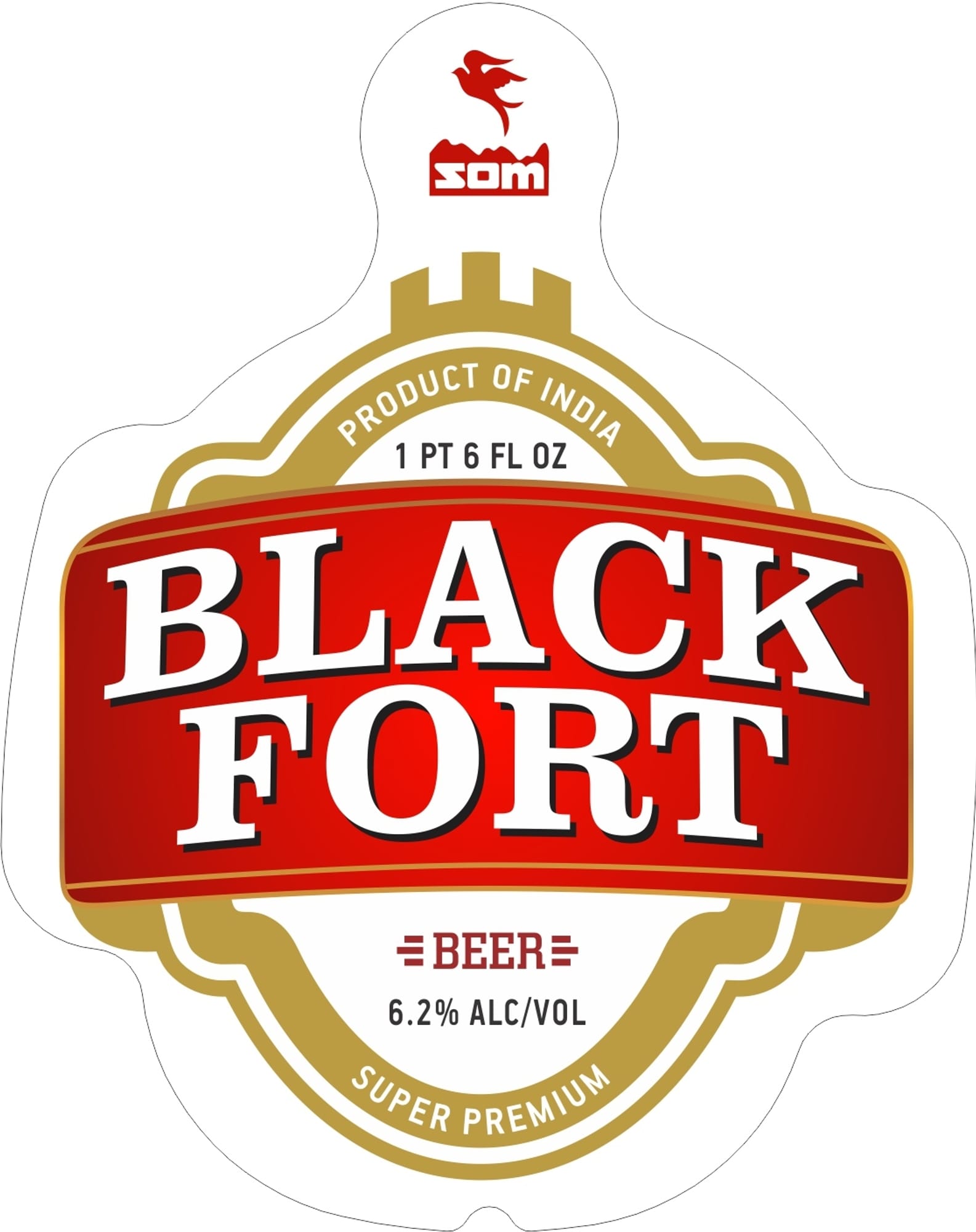 Black Fort by Som Distilleries & Breweries Limited - beer label