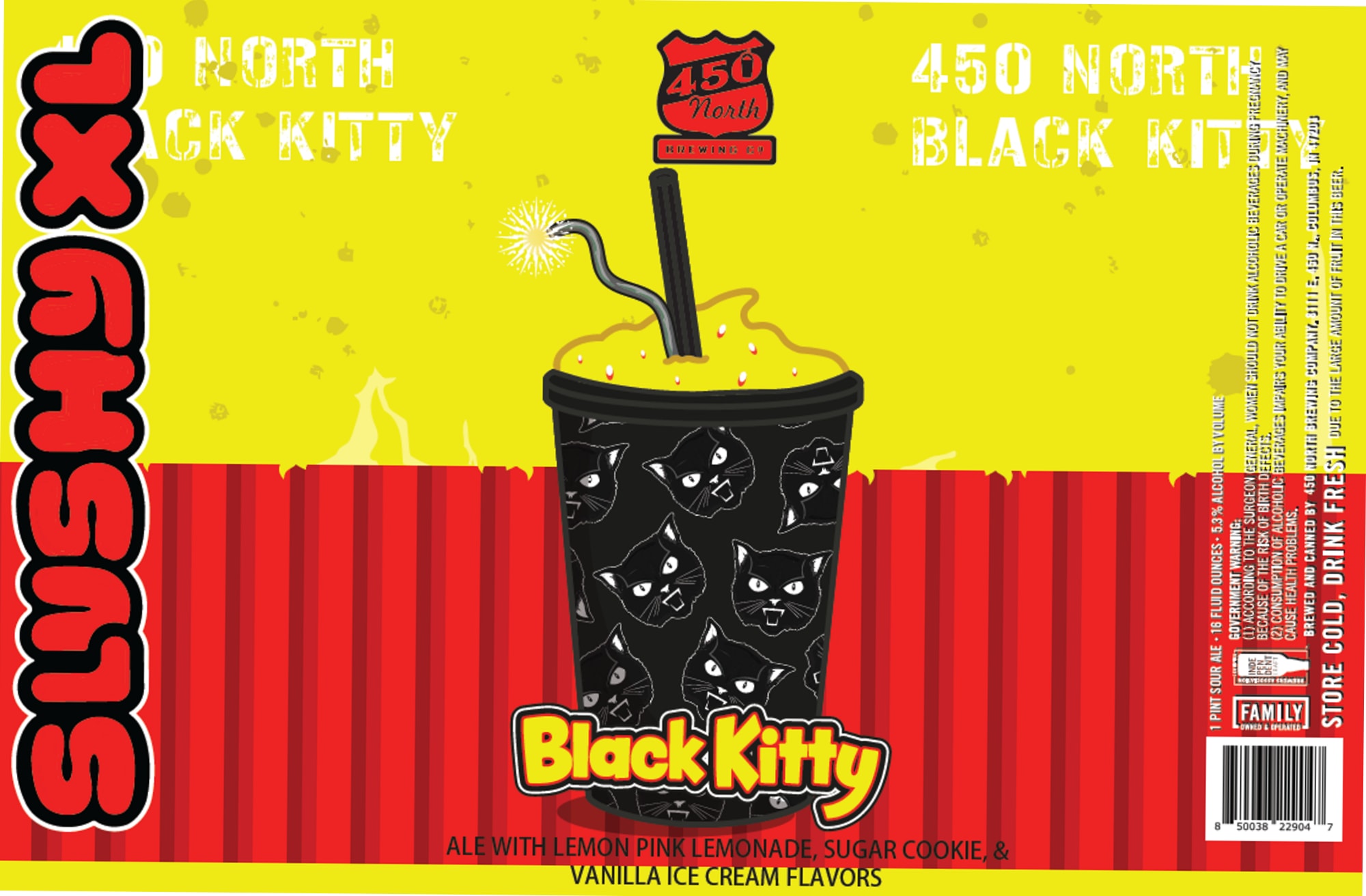 Black Kitty by 450 North Brewing Company - beer label