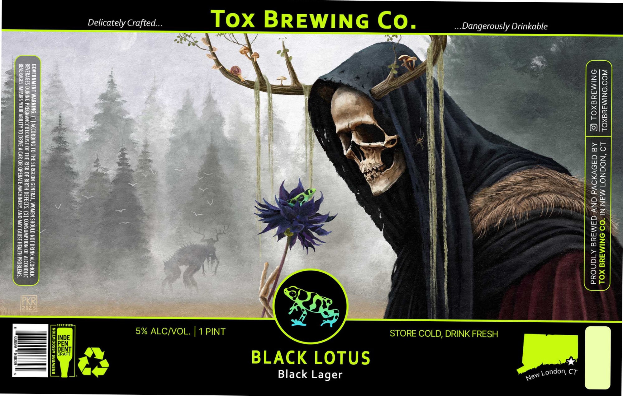 Black Lotus by Tox Brewing Co. - beer label