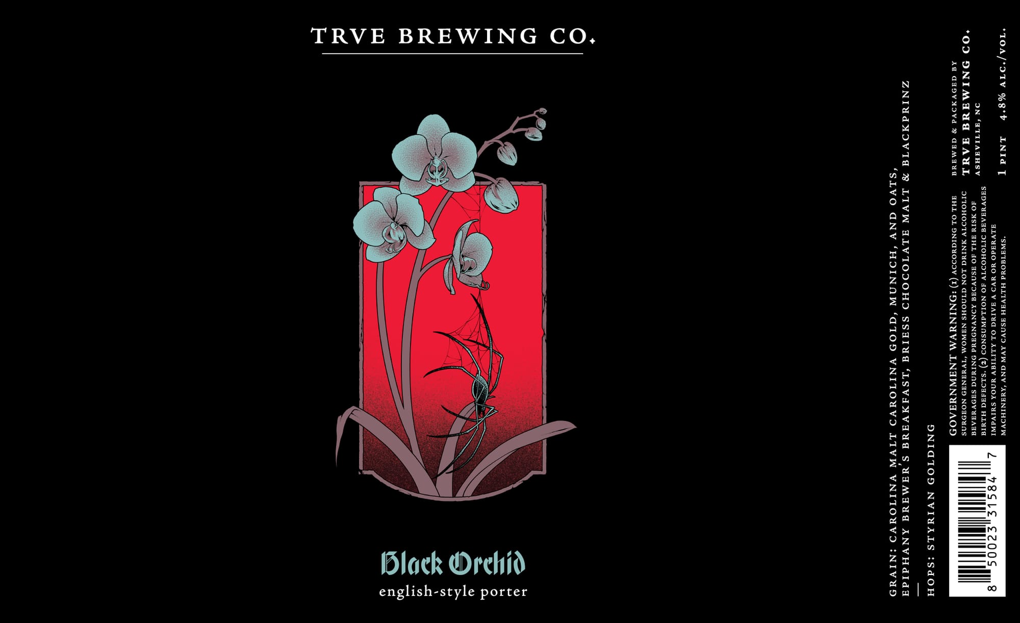 Black Orchid by Trve Brewing Co. - beer label
