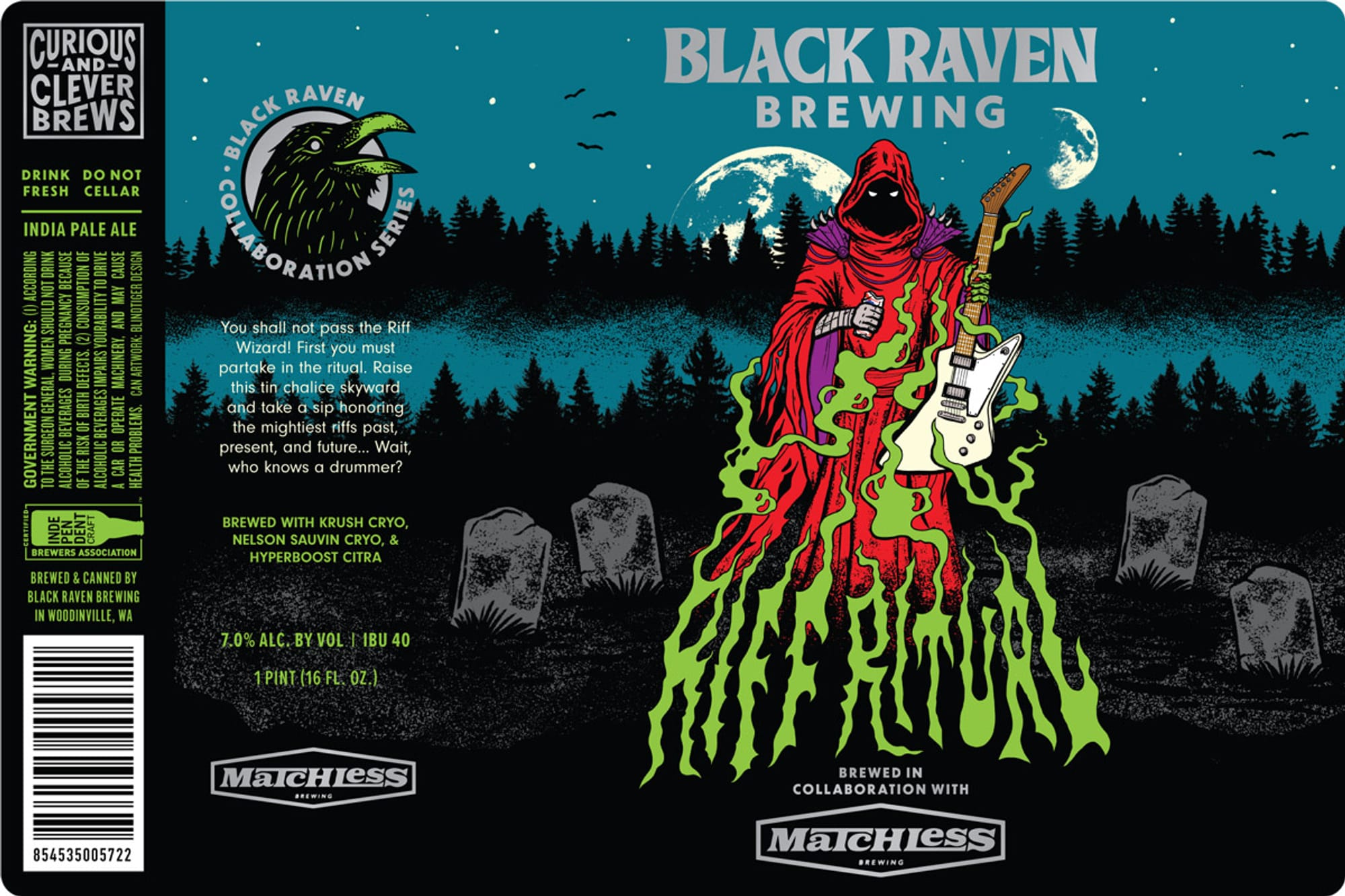 Black Raven Brewing Collaboration Series India Pale Ale by Black Raven Brewing - beer label