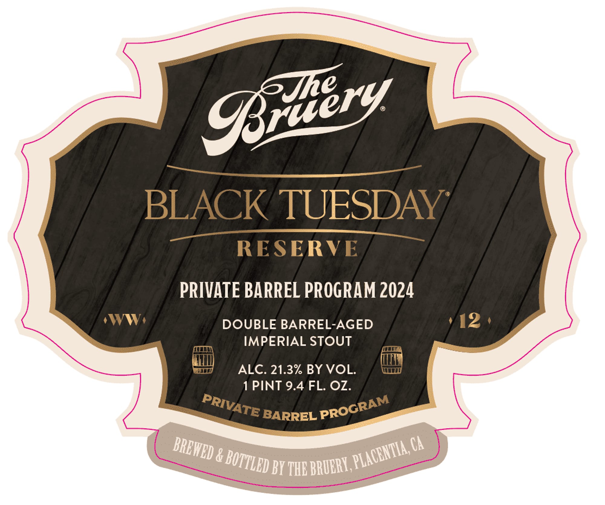 Black Tuesday Reserve by The Bruery - beer label