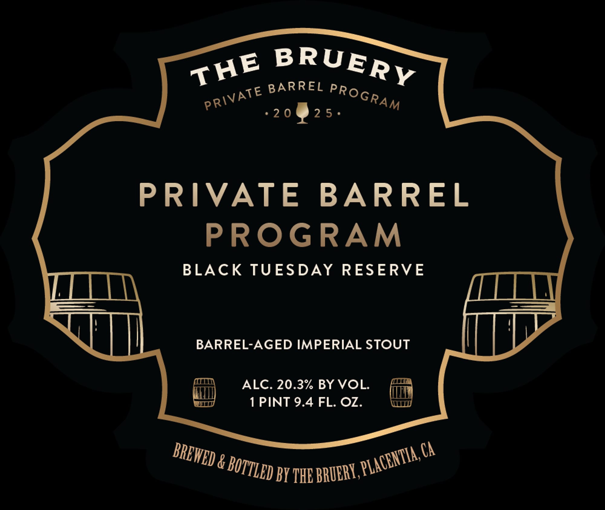 Black Tuesday Reserve by The Bruery - beer label