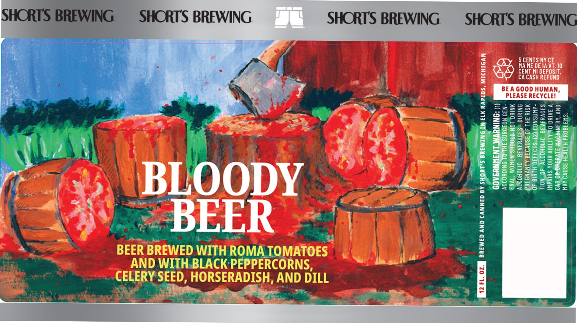 Bloody Beer by Short’s Brewing - beer label