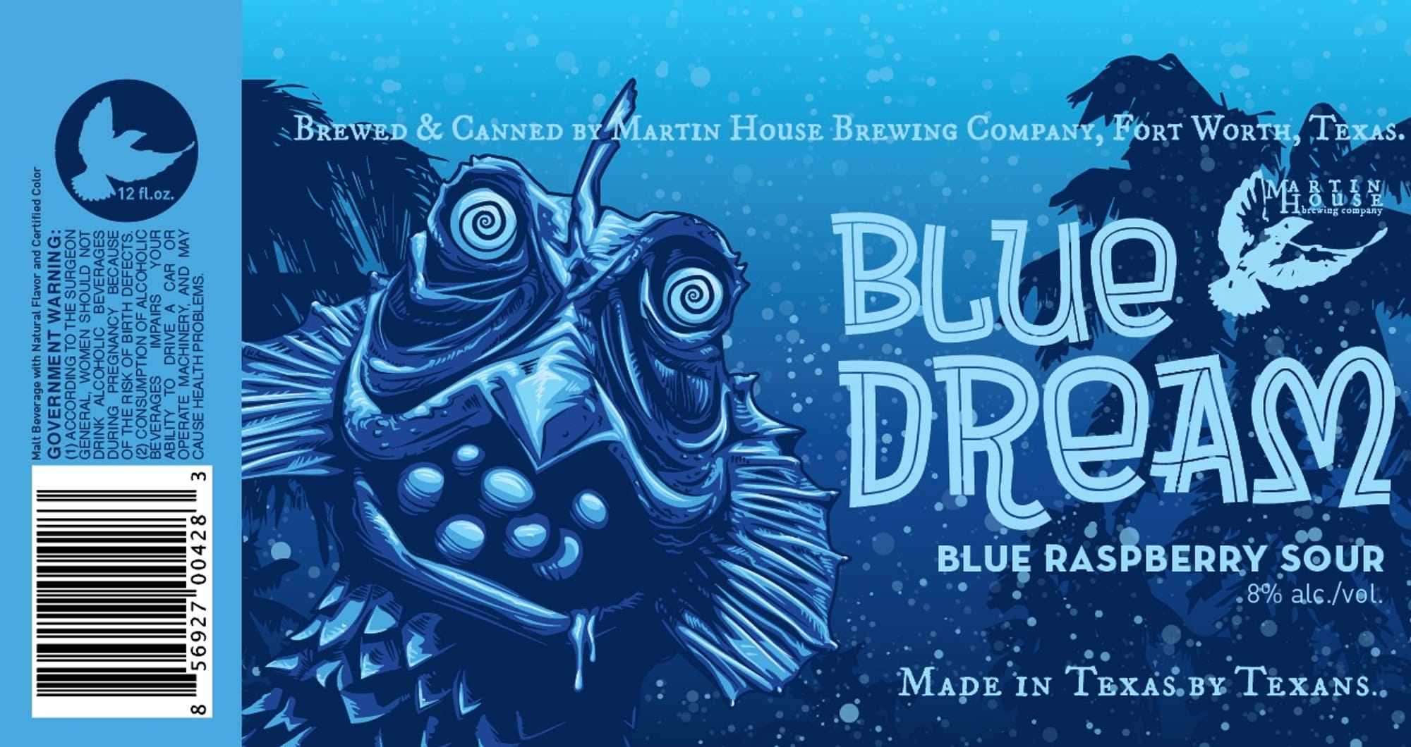Blue Dream by Martin House Brewing Company - beer label