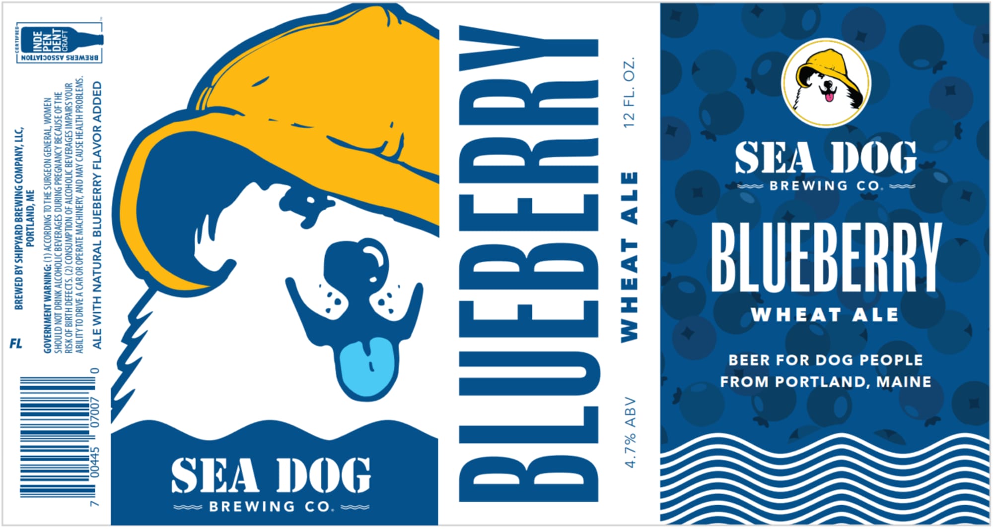 Blueberry Wheat Ale by Sea Dog Brewing Co. - beer label