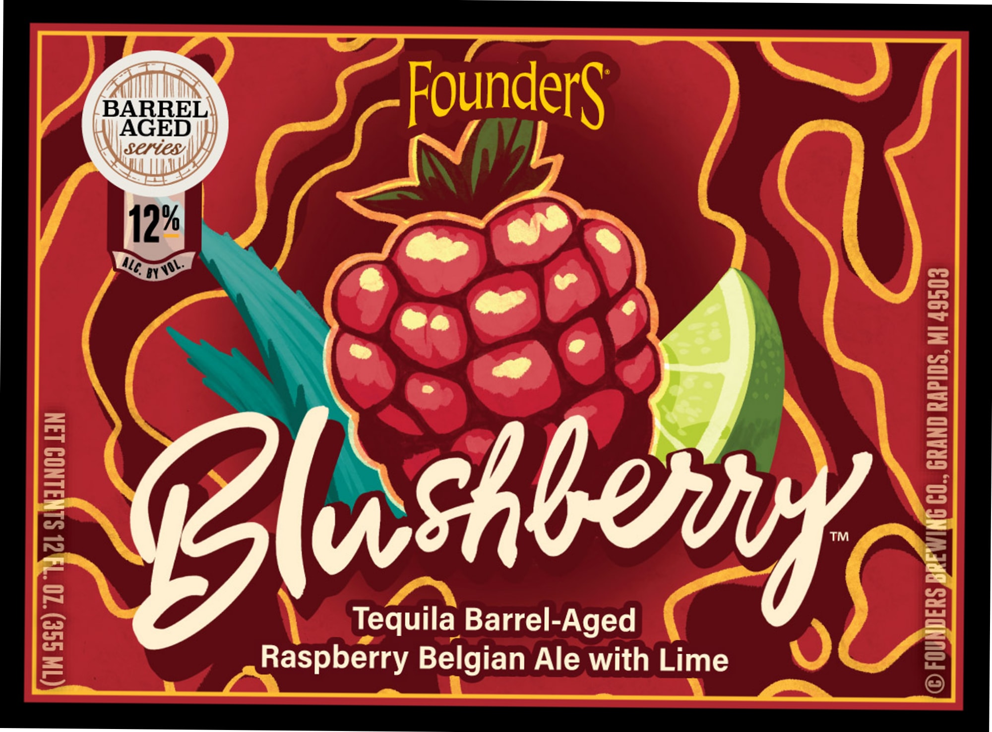 Blusher by Founders Brewing Co. - beer label