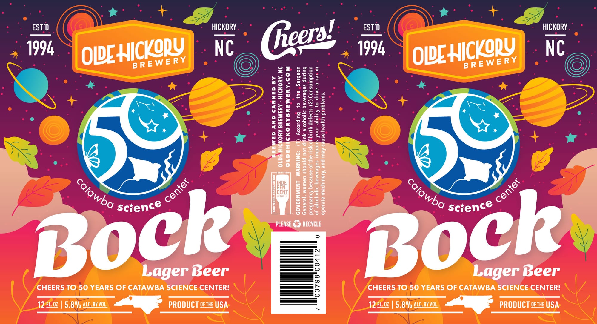 Bock by Olde Hickory Brewery - beer label