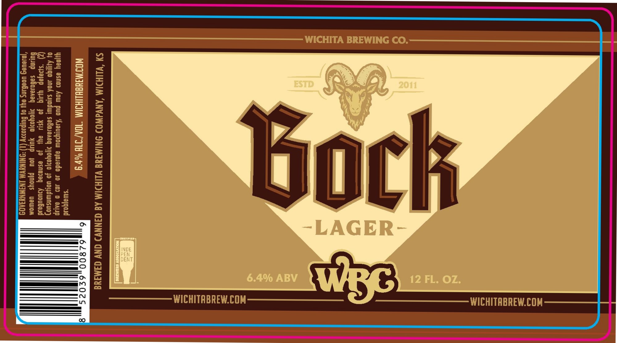 Bock by Wichita Brewing Company - beer label