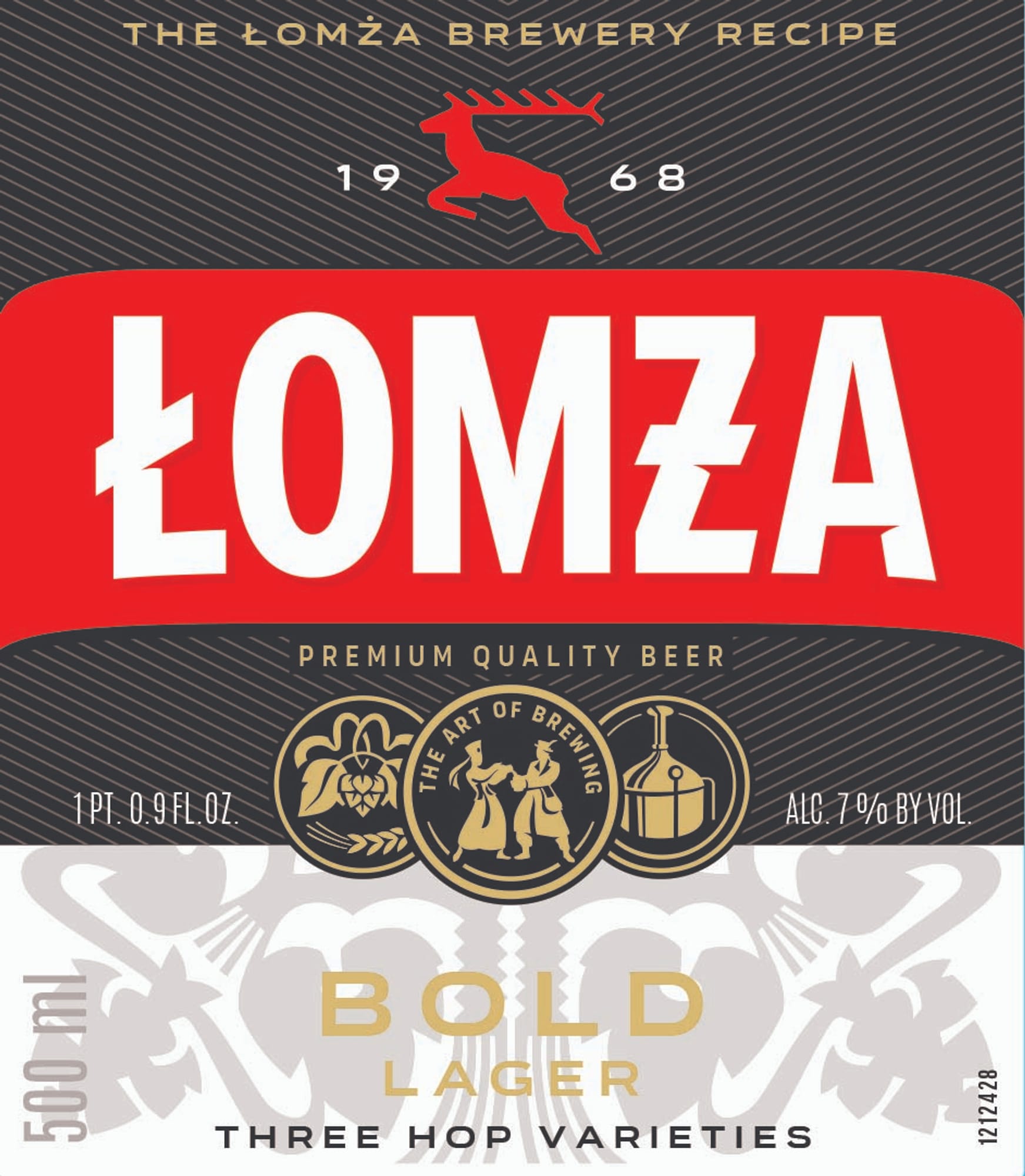 Bold Lager by Łomża Brewery - beer label