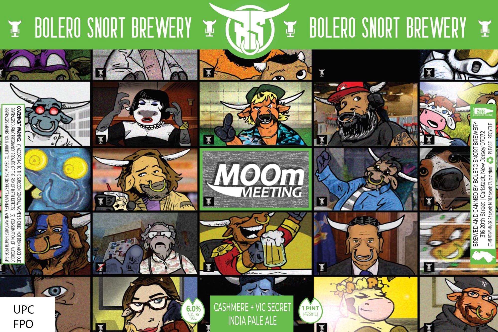 MoOm by Bolero Snort Brewery - beer label
