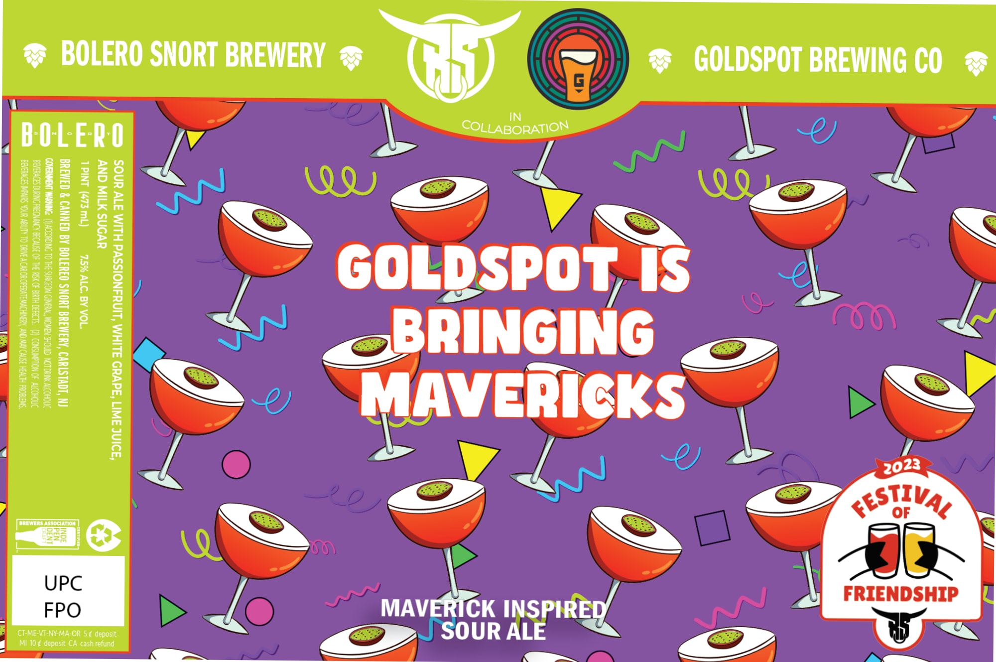 Bolero Snort by Goldspot Brewing Co. - beer label