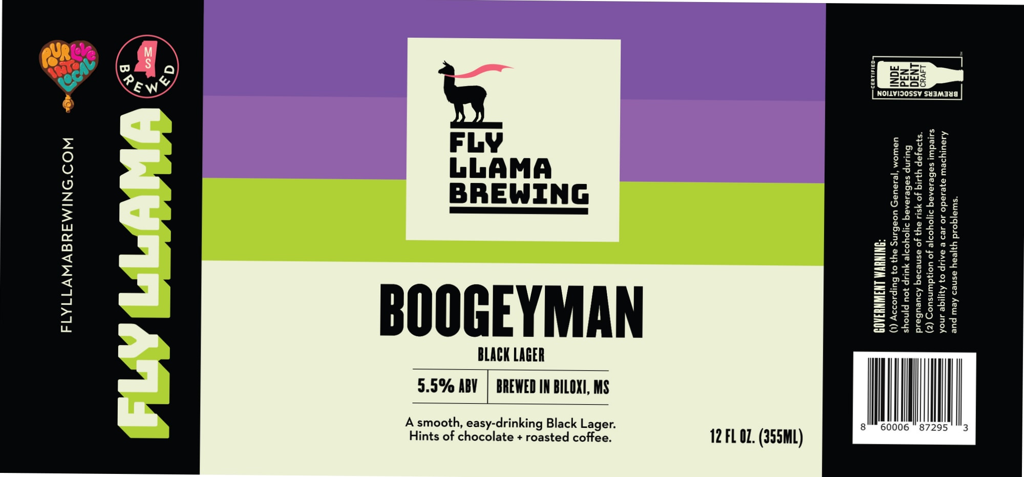 Boogeyman by Fly Llama Brewing - beer label