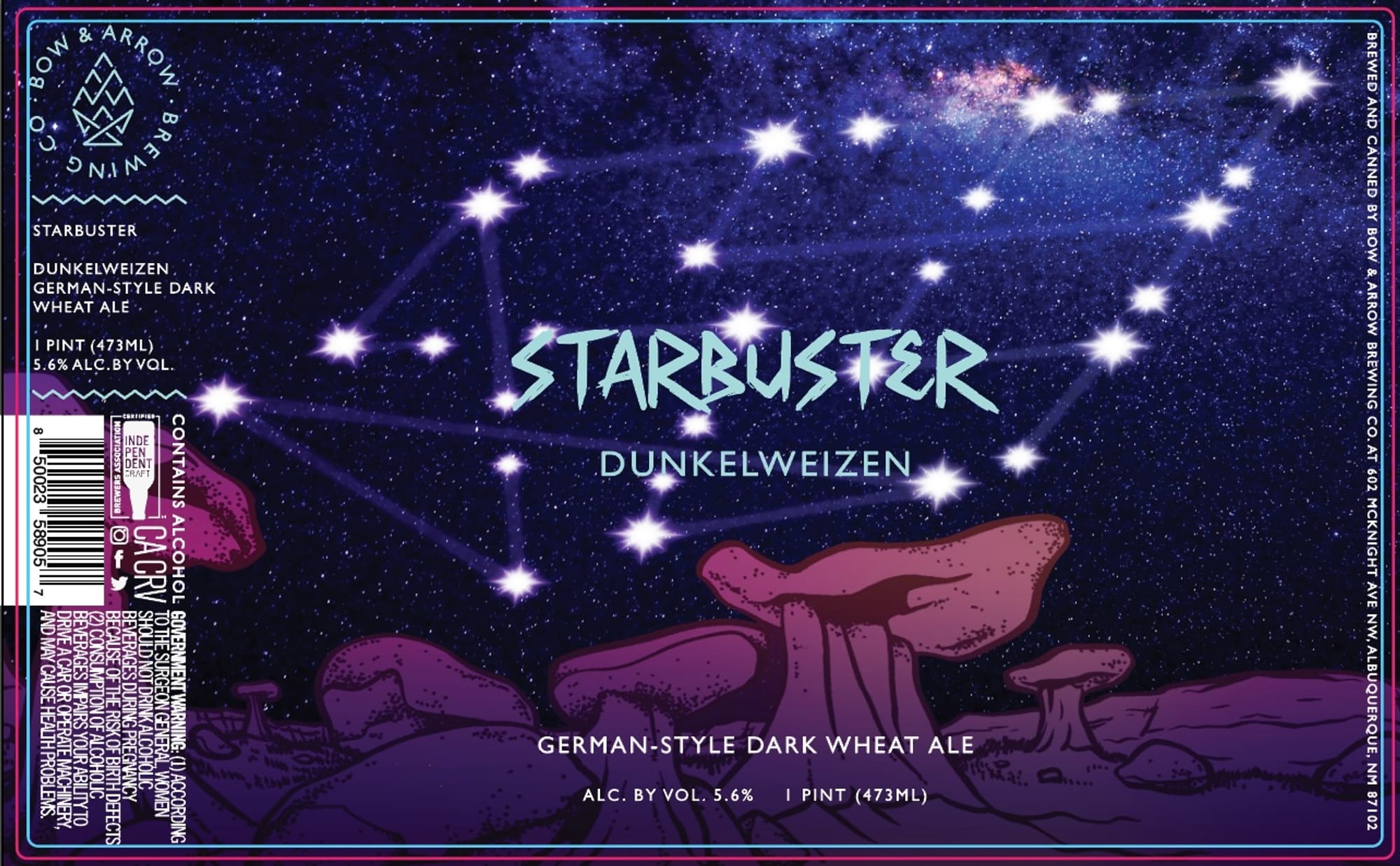 Starbuster by Bow & Arrow Brewing Co. - beer label