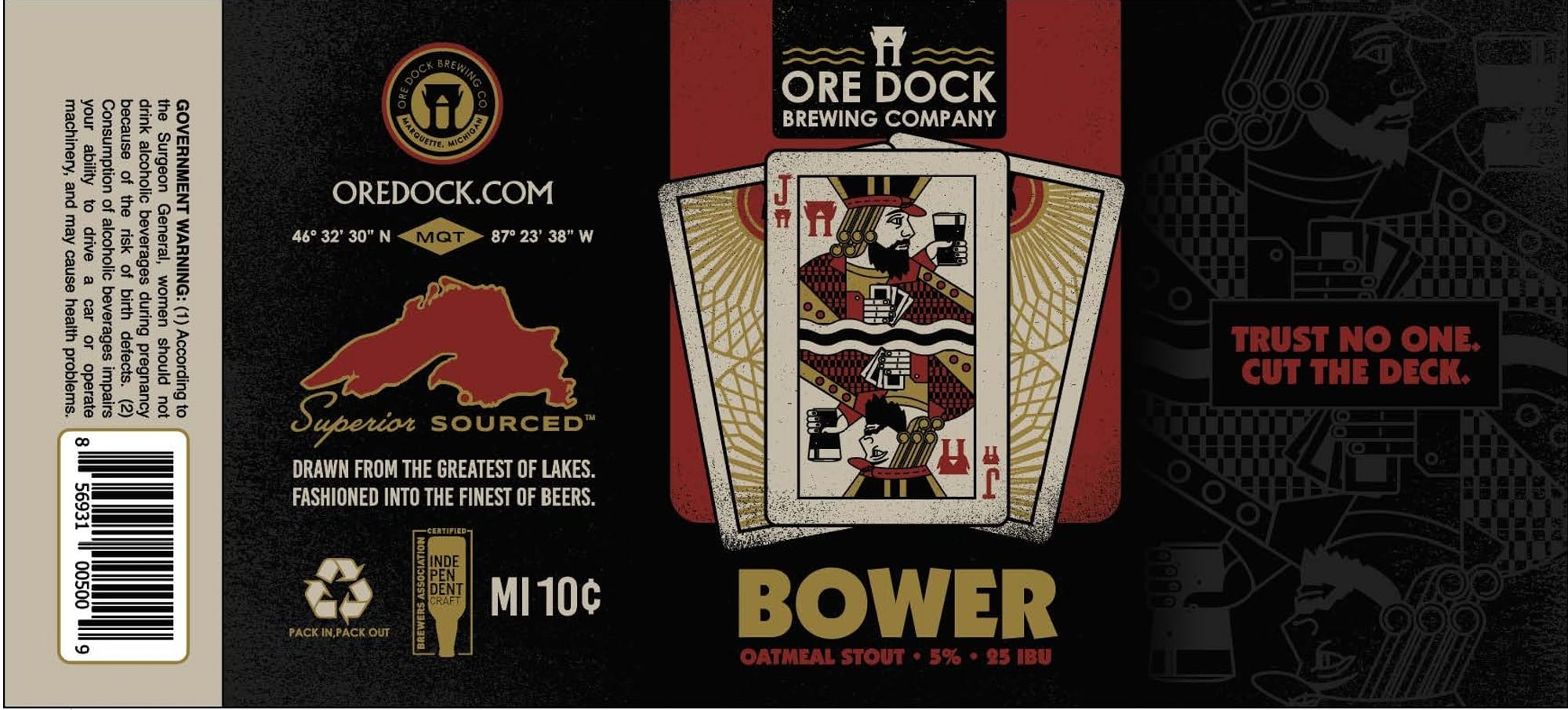 Bower by Ore Dock Brewing Company - beer label