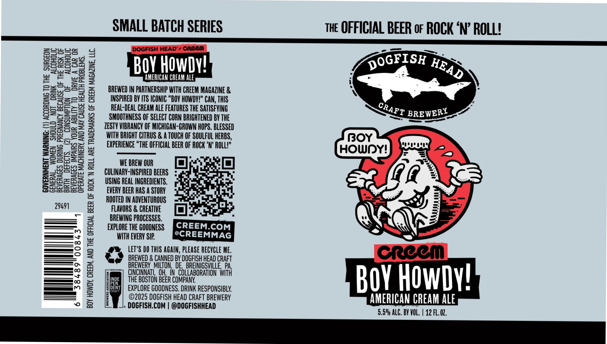 Boy Howdy! by Dogfish Head Craft Brewery - beer label