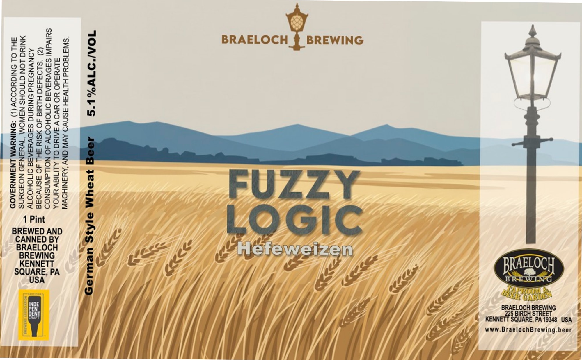 Fuzzy Logic by Braeloch Brewing - beer label