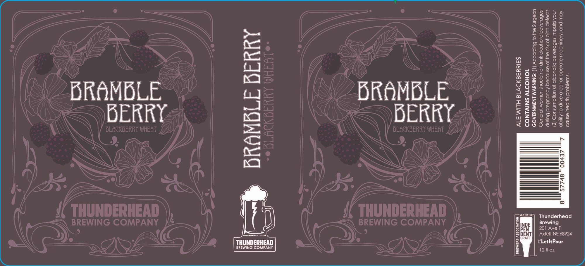 Bramble Berry by Thunderhead Brewing Company - beer label